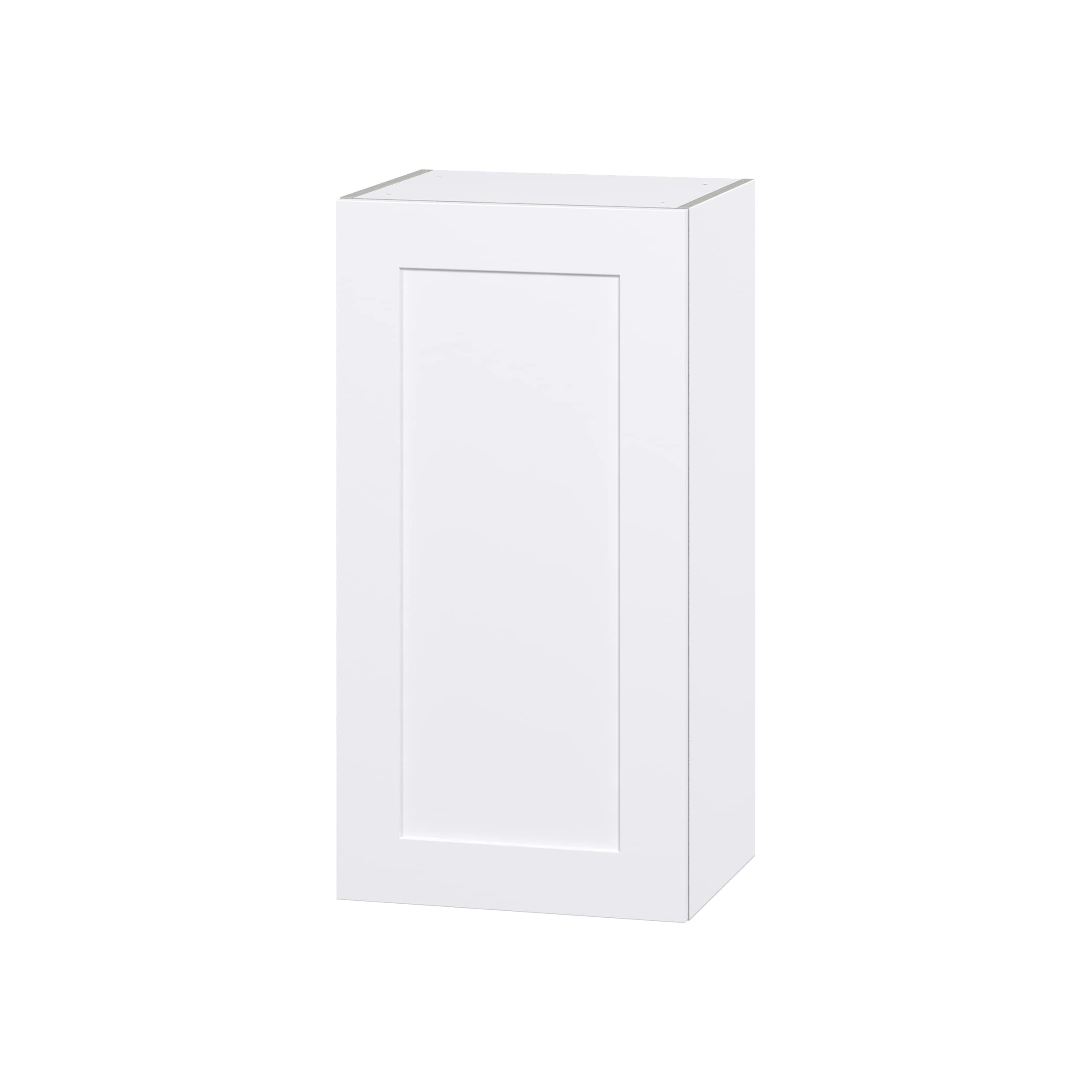 Hugo&Borg DSW1835(L/R)-JO Jolie 18-in W x 35-in H x 14-in D Warm White Wall Fully assembled Cabinet (Flat Panel Shaker)