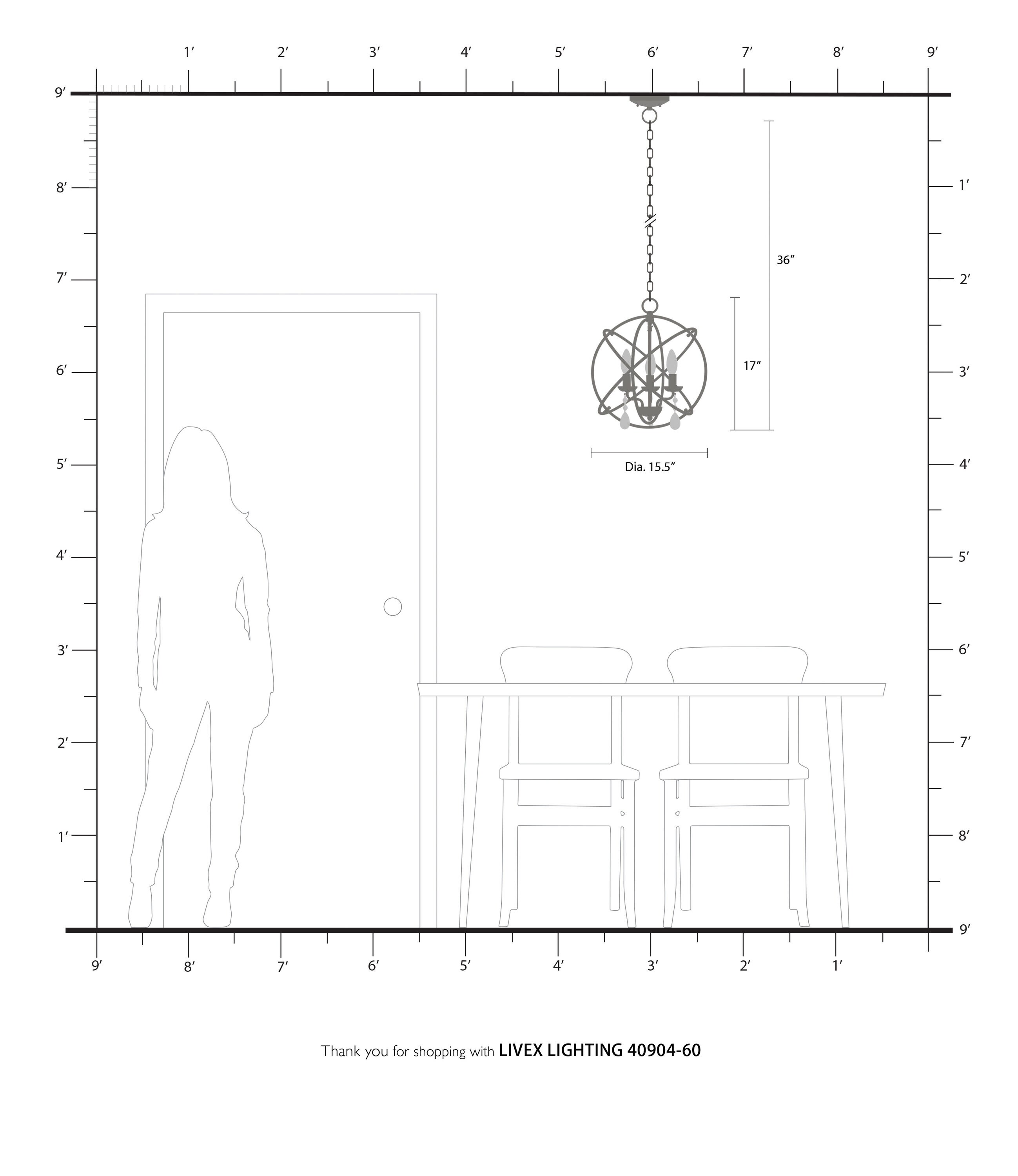 Livex Lighting 40904-60 b090015 - View #3
