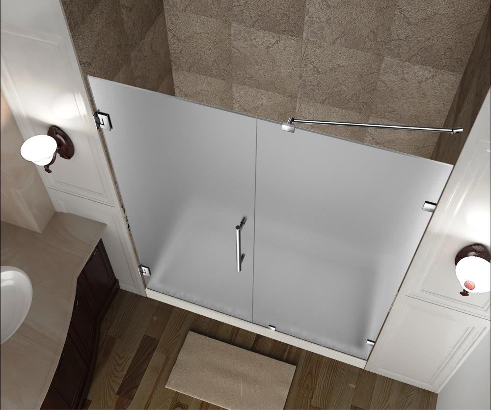 Aston Nautis 45 1 4 In To 46 1 4 In X 72 In Frameless Hinged Shower