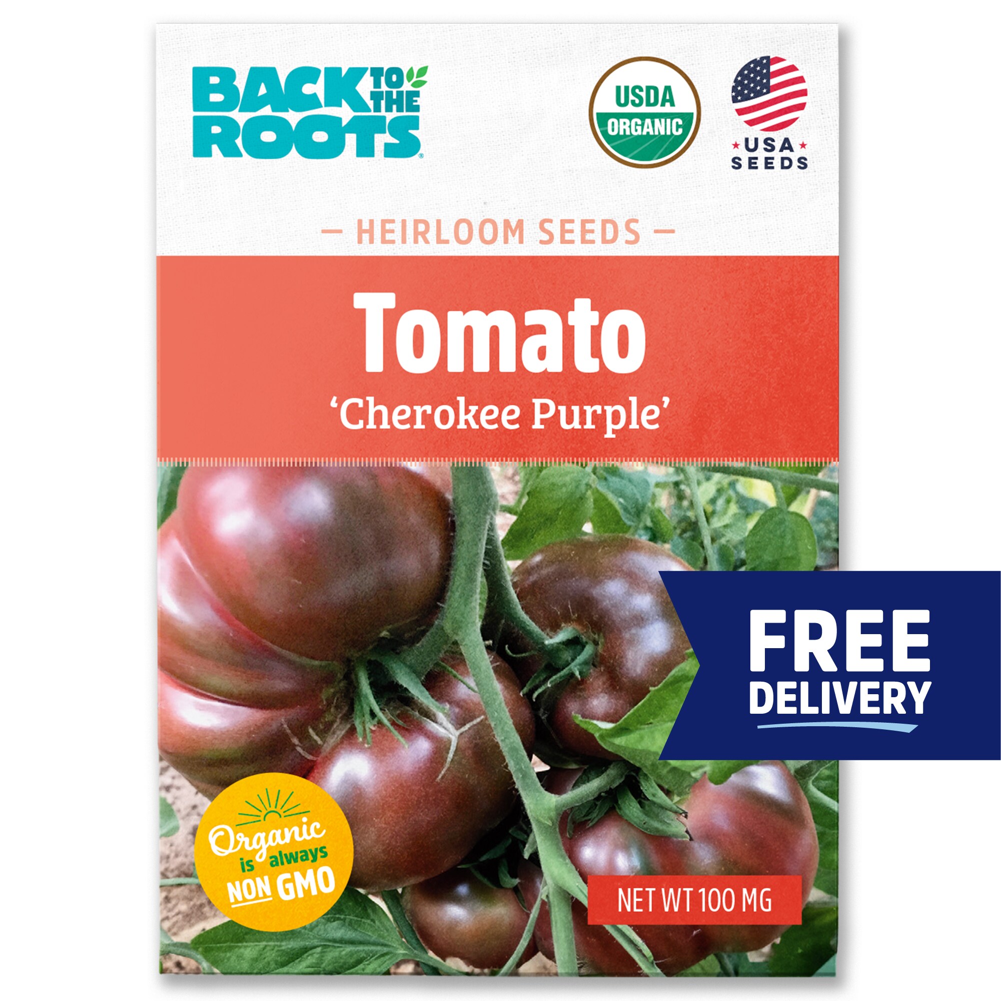 Back to the Roots - Organic Tomato 'Cherokee Purple' Seeds 1 Pack(s)