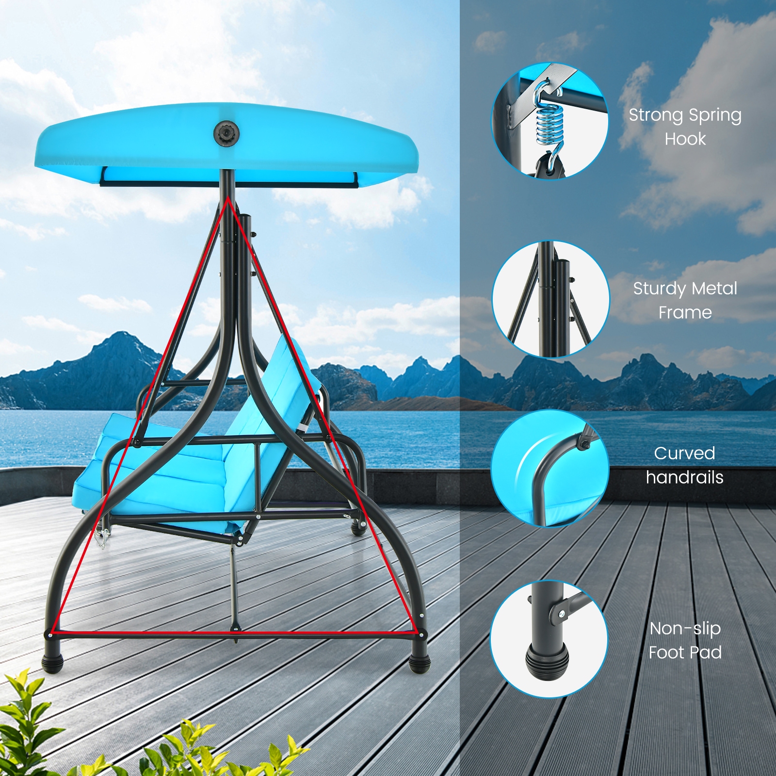 Forclover HBV-1065TU Swing-Gliders - View #4