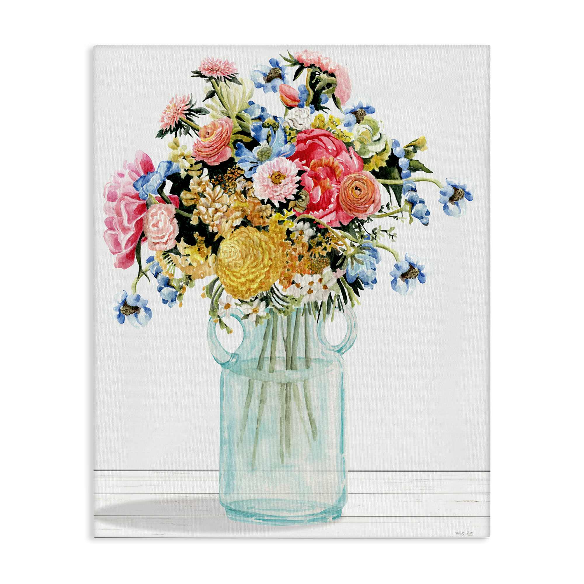 Stupell Industries BS-734-CN-16X20 Country Classic Bouquet Canvas Wall Art By Cindy Jacobs 16 x 20