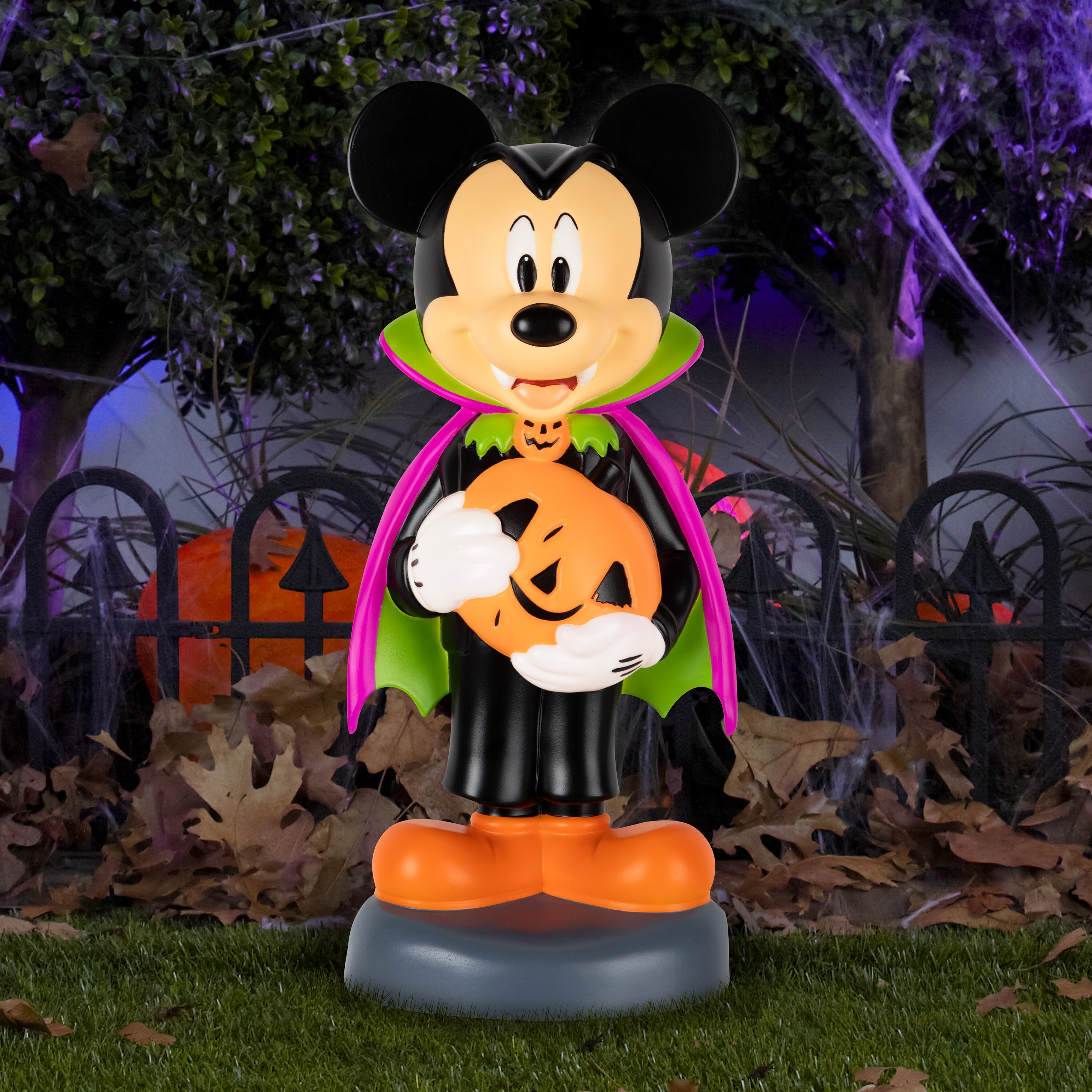 Mickey and Minnie LED 2024 Halloween Light Up Garden Statues