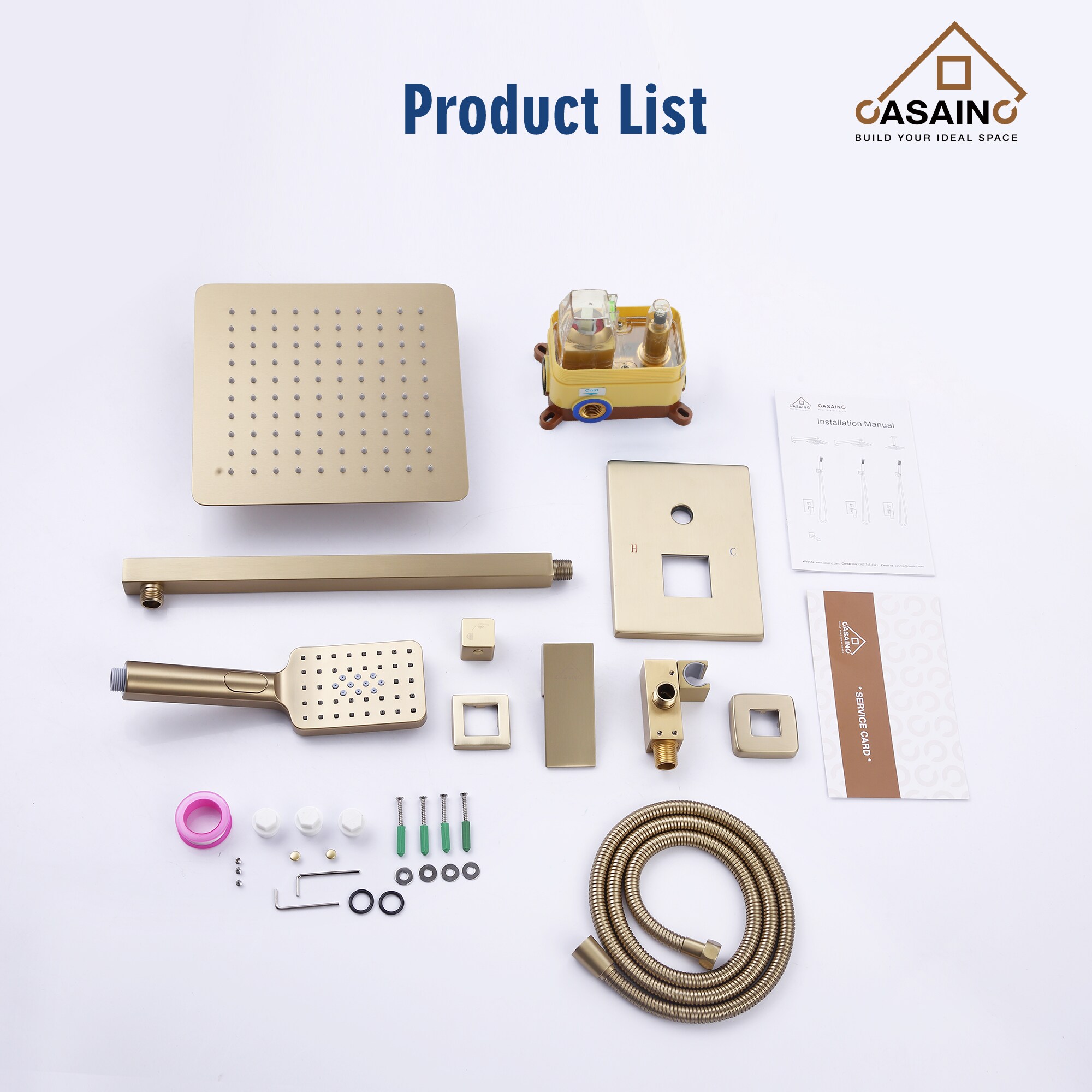 CASAINC WF-W98W02LSJ-12 Showerhead-Bar-Panels - View #12