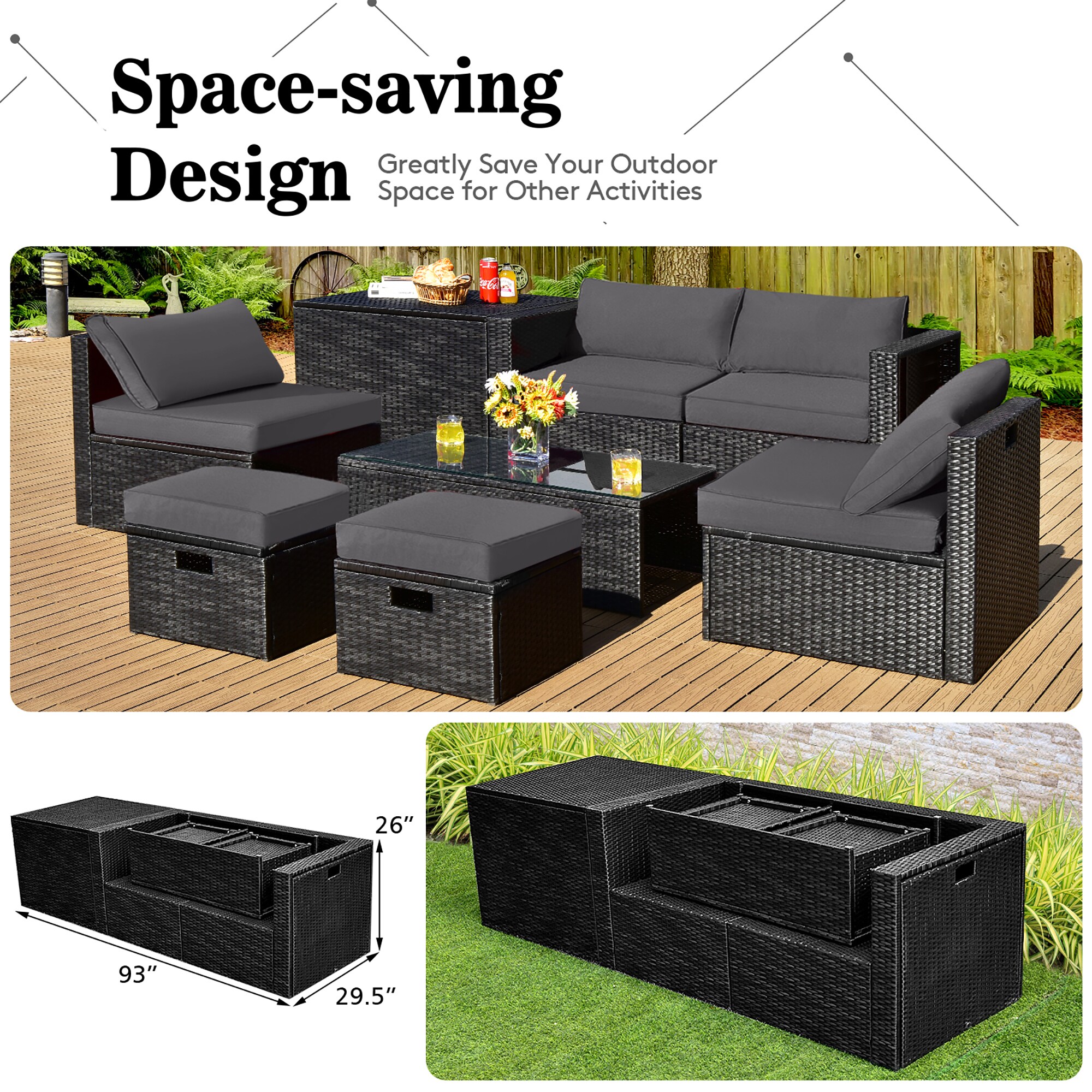 Costway LWS00839 Patio-Conversation-Sets - View #5