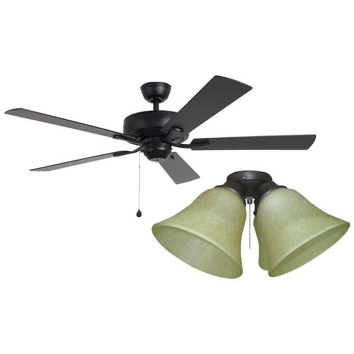 Harbor Breeze Cypress Point Black 52 In Indoor Ceiling Fan Kit At Lowes Com