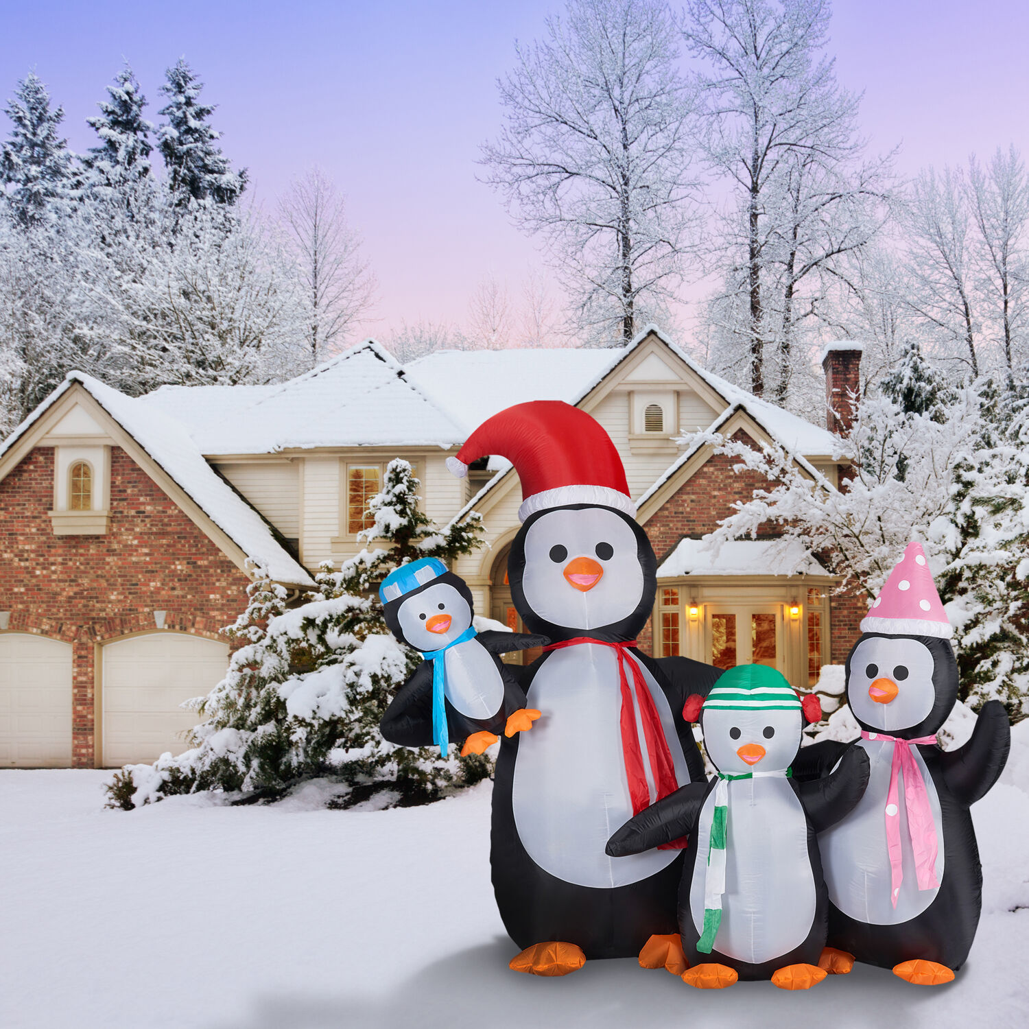 Fraser Hill Farm FHFPENGNF101-L Christmas-Inflatables - View #3