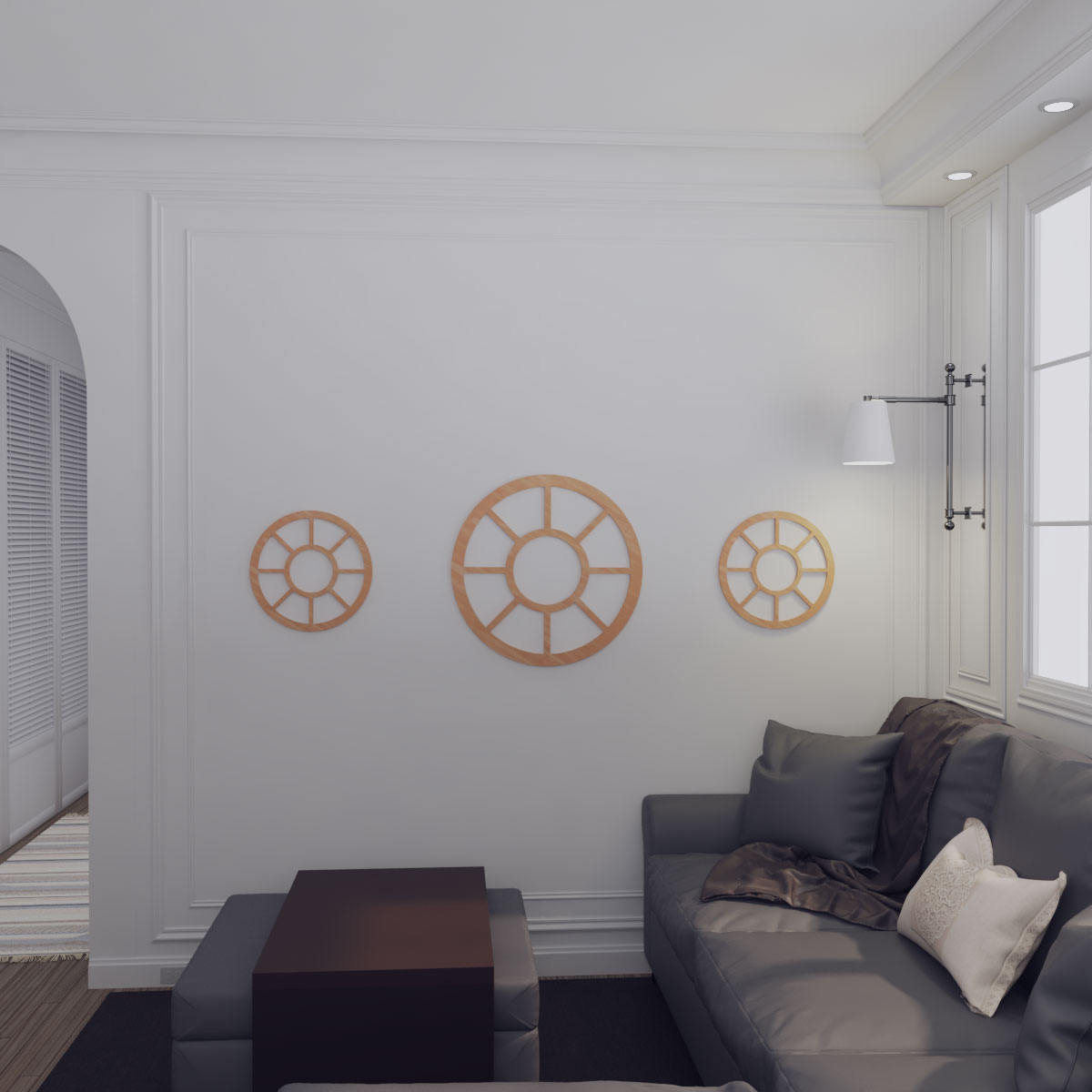 Ekena Millwork CMWP24X0375GRAL Ceiling-Medallions - View #10