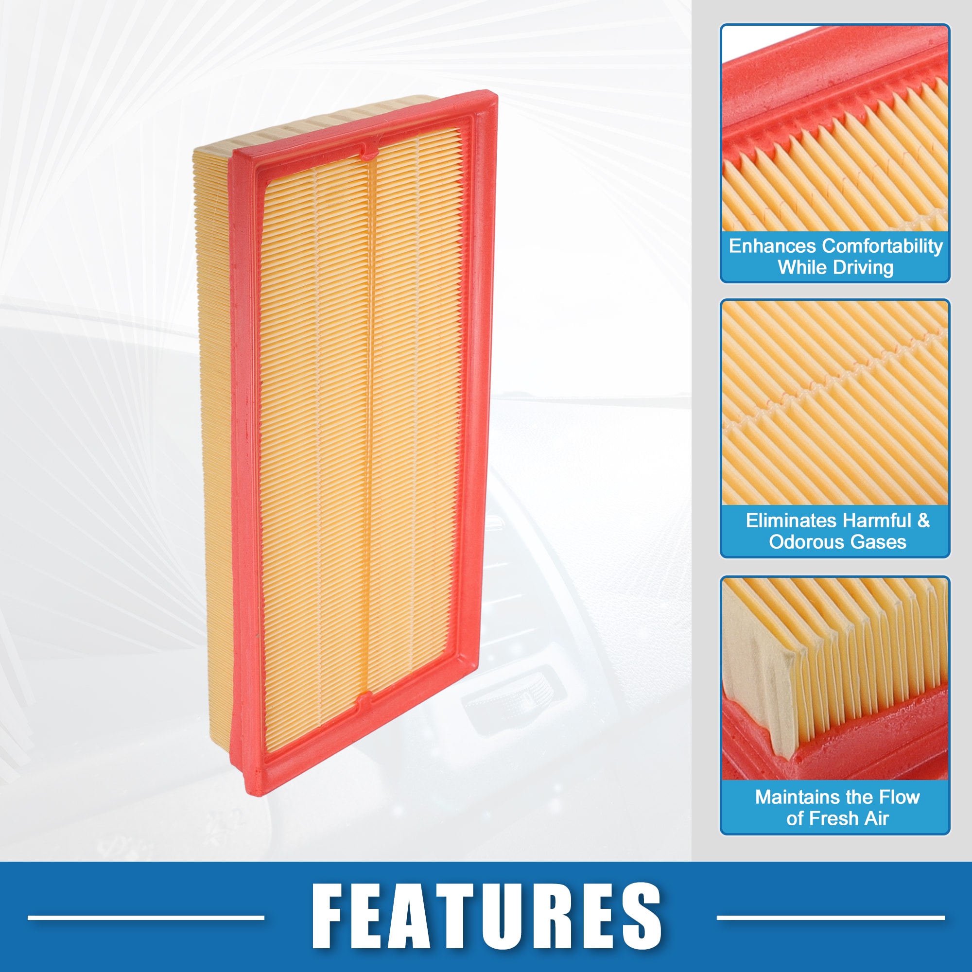 Unique Bargains S25121001UX8499 Air-Filters - View #3