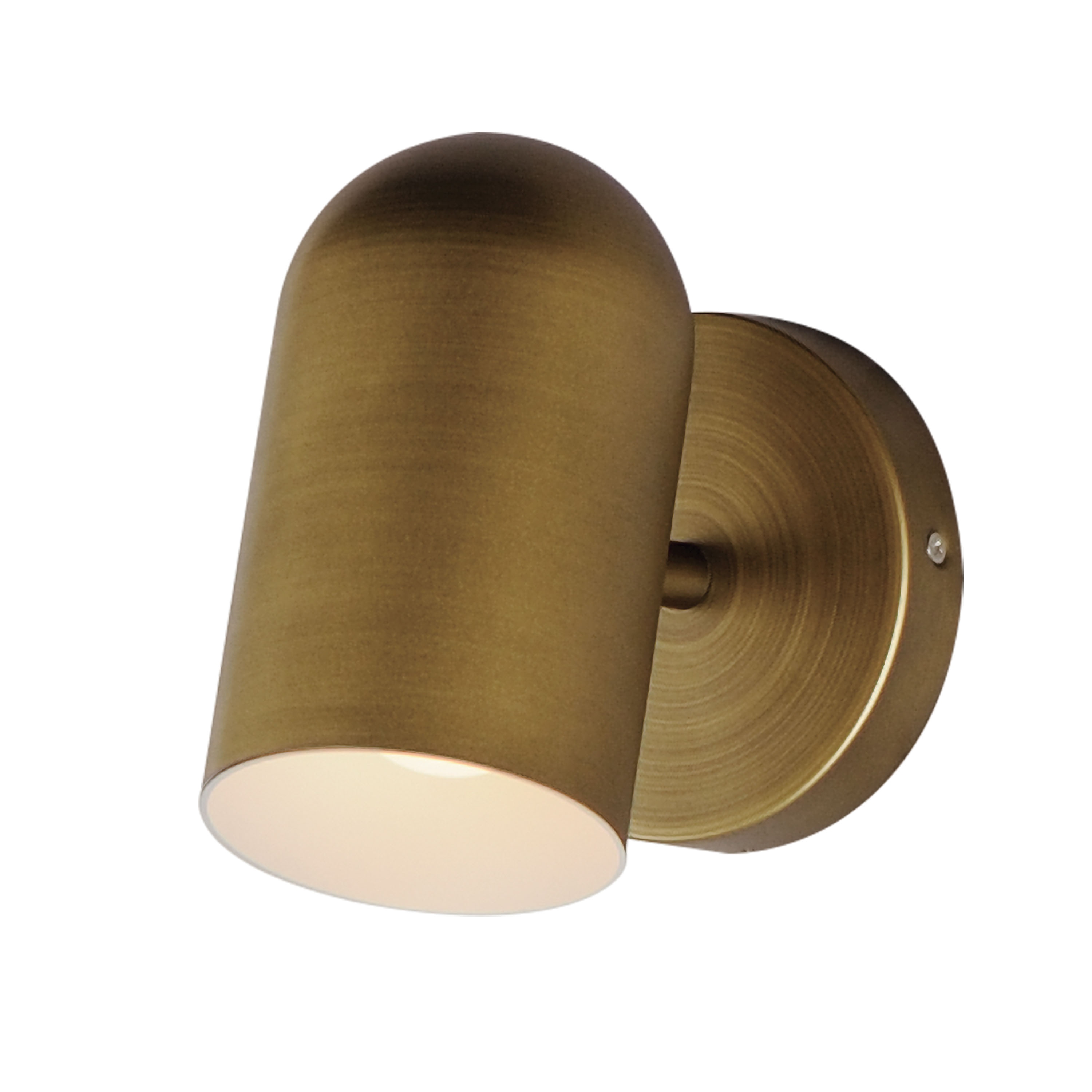 Maxim Lighting 62003NAB Spot Light 1 -Light 6.5-in H Antique Brass Hardwired Outdoor Wall Light