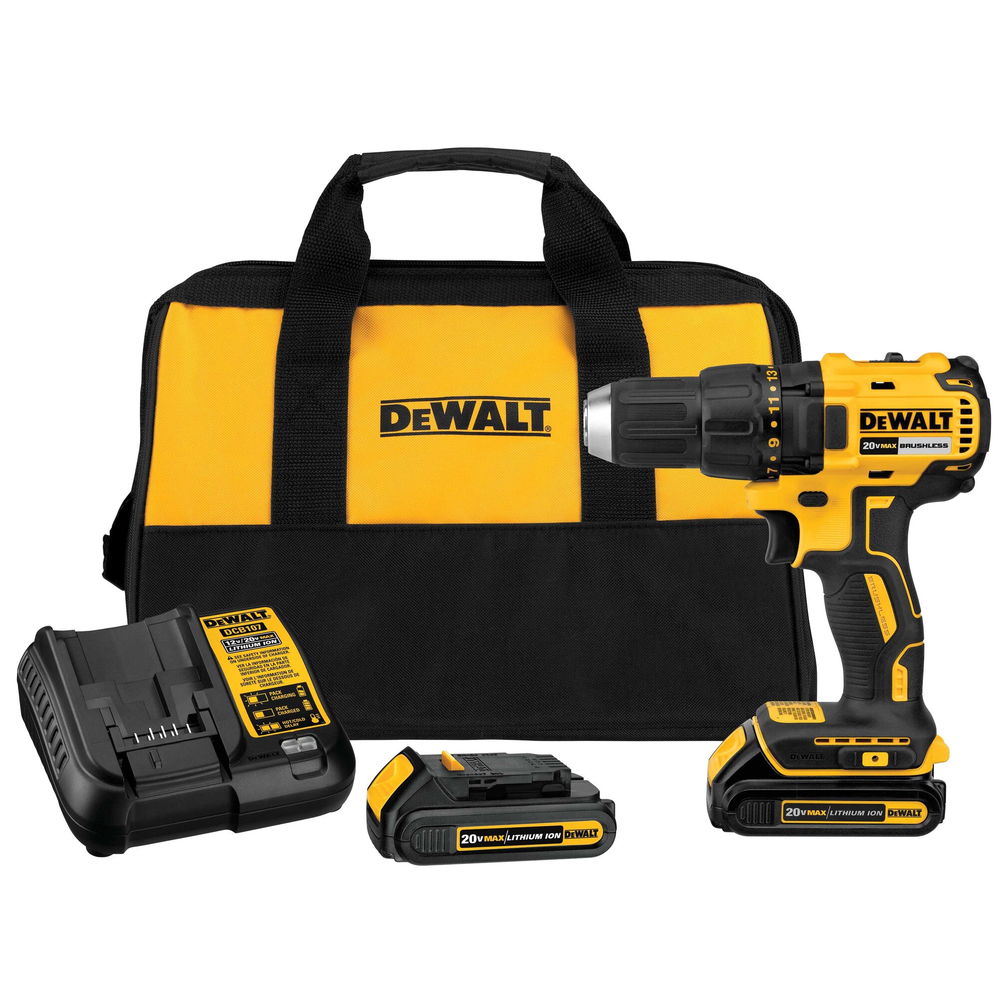 DEWALT 20-volt Max 1/2-in Brushless Cordless Li-ion Batteries Included and Charger Included) at Lowes.com