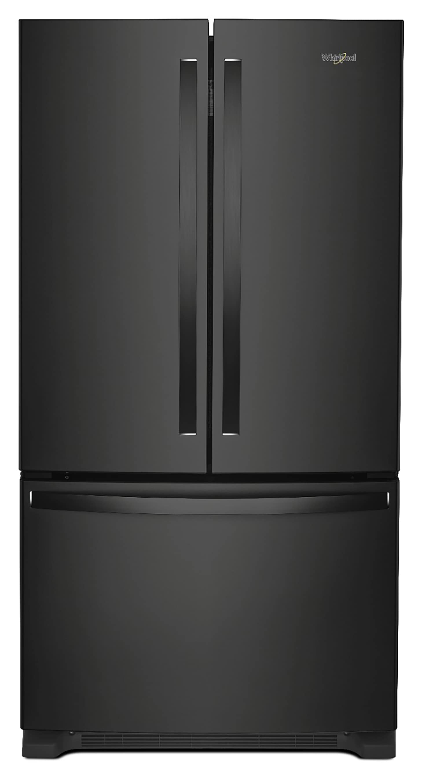 Whirlpool WRFF3236RB Standard-Depth 25.2-cu ft 3 -Door French Door Refrigerator with Ice Maker ( Black ) ENERGY STAR Certified