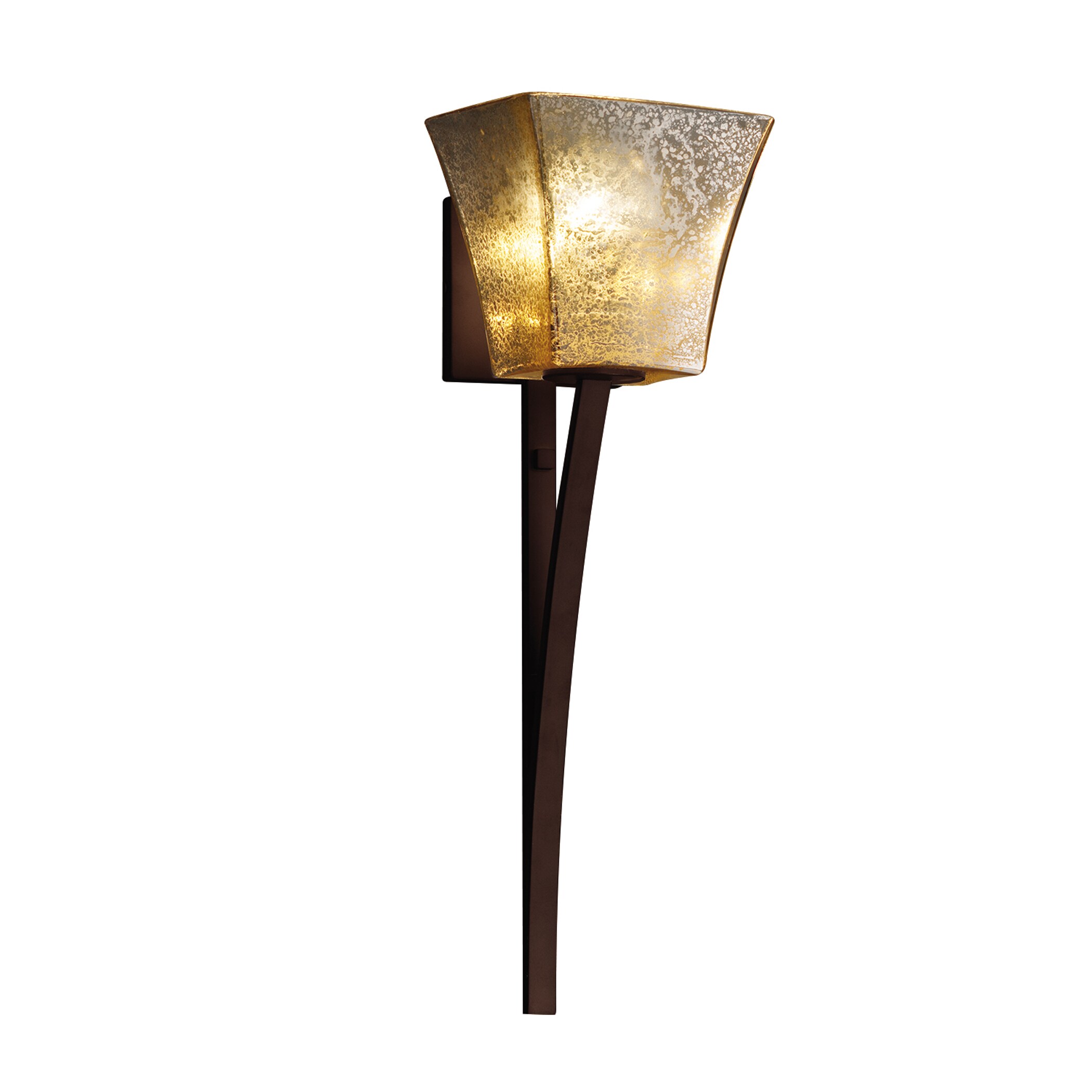 Justice Design Group FSN-8791-40-MR-DB-LD Fusion 5.75-in W 1-Light Dark Bronze Transitional LED Wall Sconce