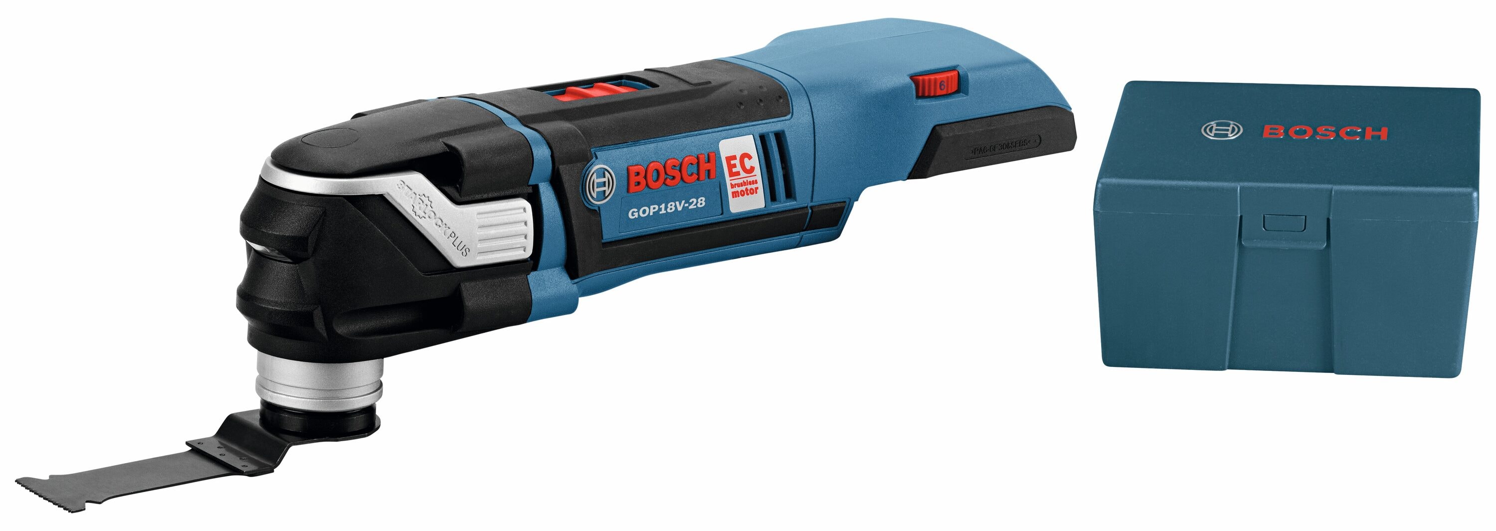 Bosch Professional 18V System GOP 18V-28 - Multiherramienta a batería  (8.000 – 20.000 opm, sin batería, en L-BOXX) : : Bricolaje y  herramientas