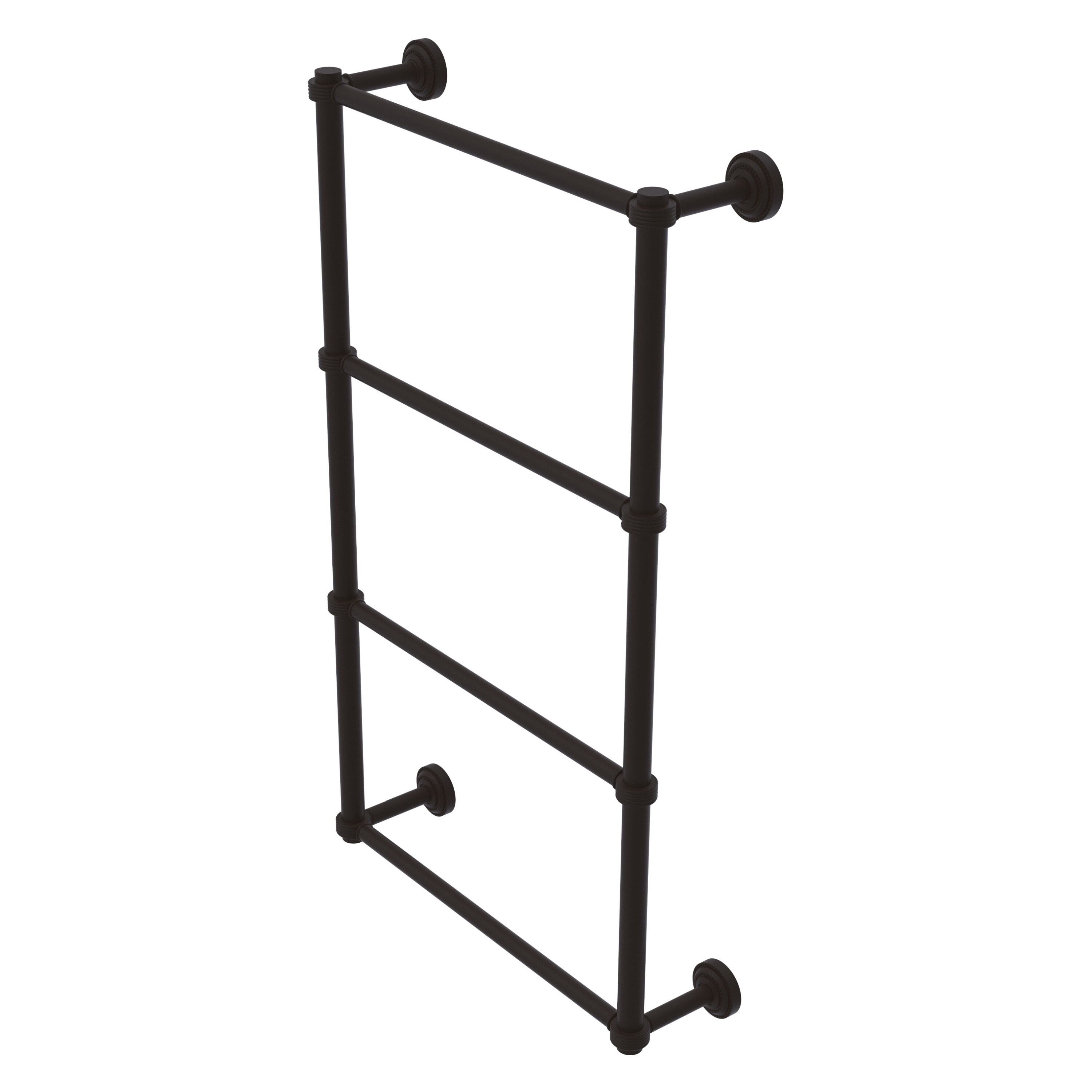 Allied Brass DT-28G-30-ORB Dottingham 30-in double Oil-rubbed bronze Wall mount 4-tier Towel Bar