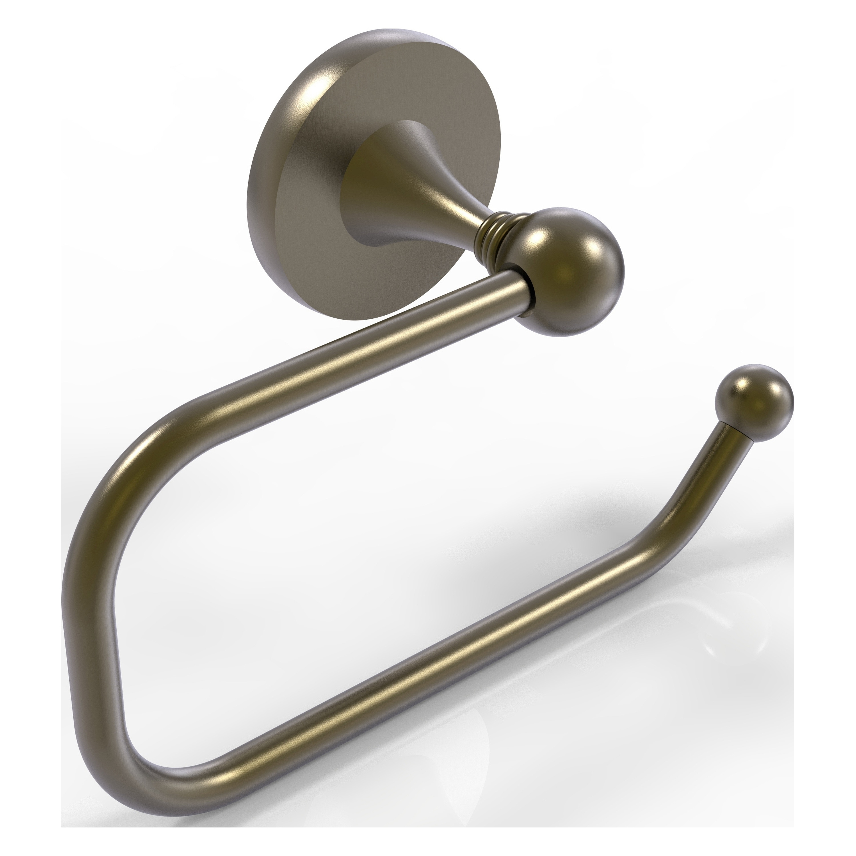 Allied Brass SL-24E-ABR Shadwell Antique Brass Wall mount Single post Toilet Paper Holder 1 -Rolls