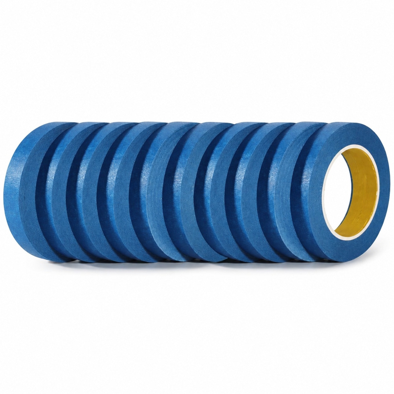 Lukvuzo  General Purpose Masking Tape 10 Pack 3 4 Inch by 55 Yards Each Blue Painter s Tape for Clean Lines Painting Arts Crafts Labeling School