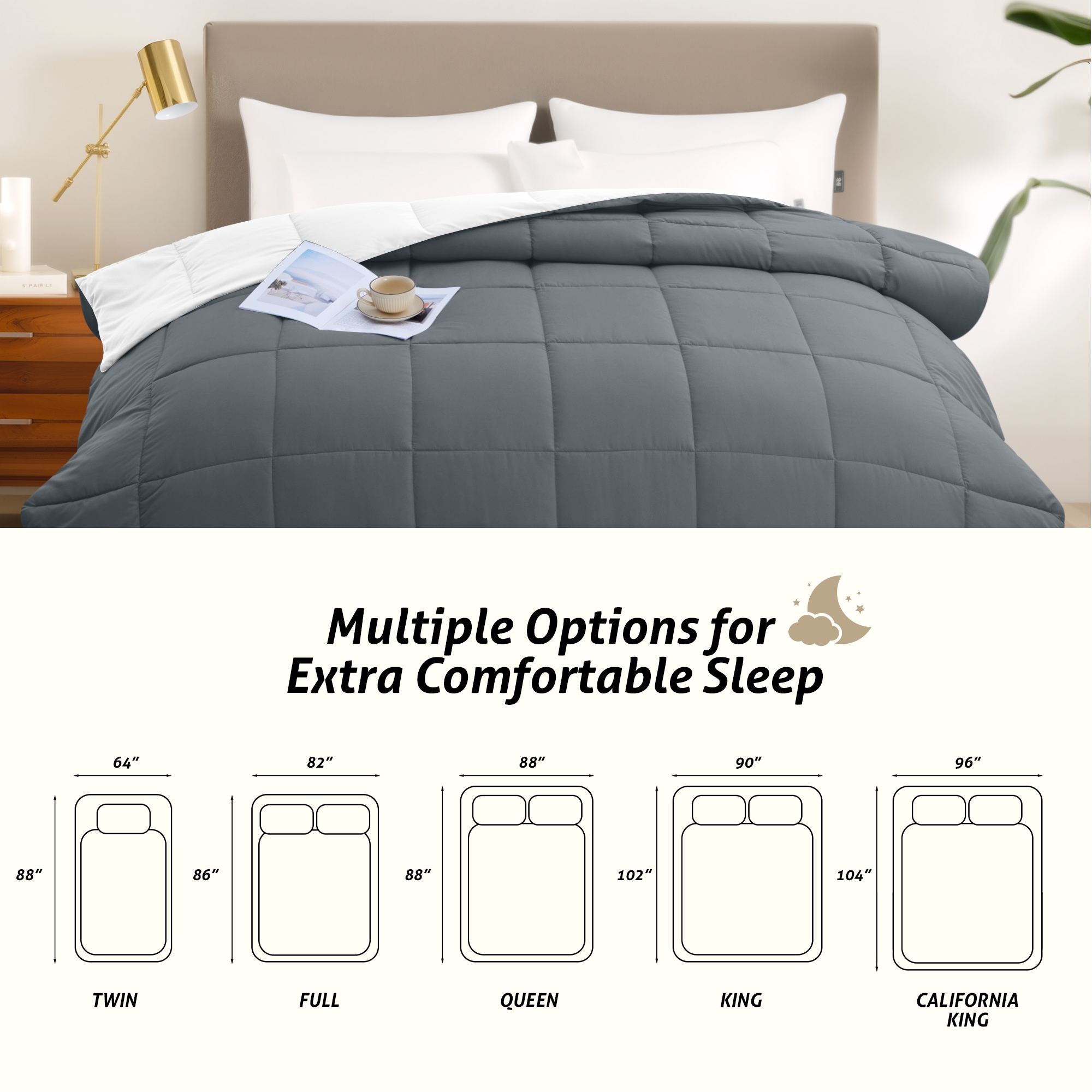 VOUA SAF-165ZSHXB-GYT Comforters-And-Bedspreads - View #9