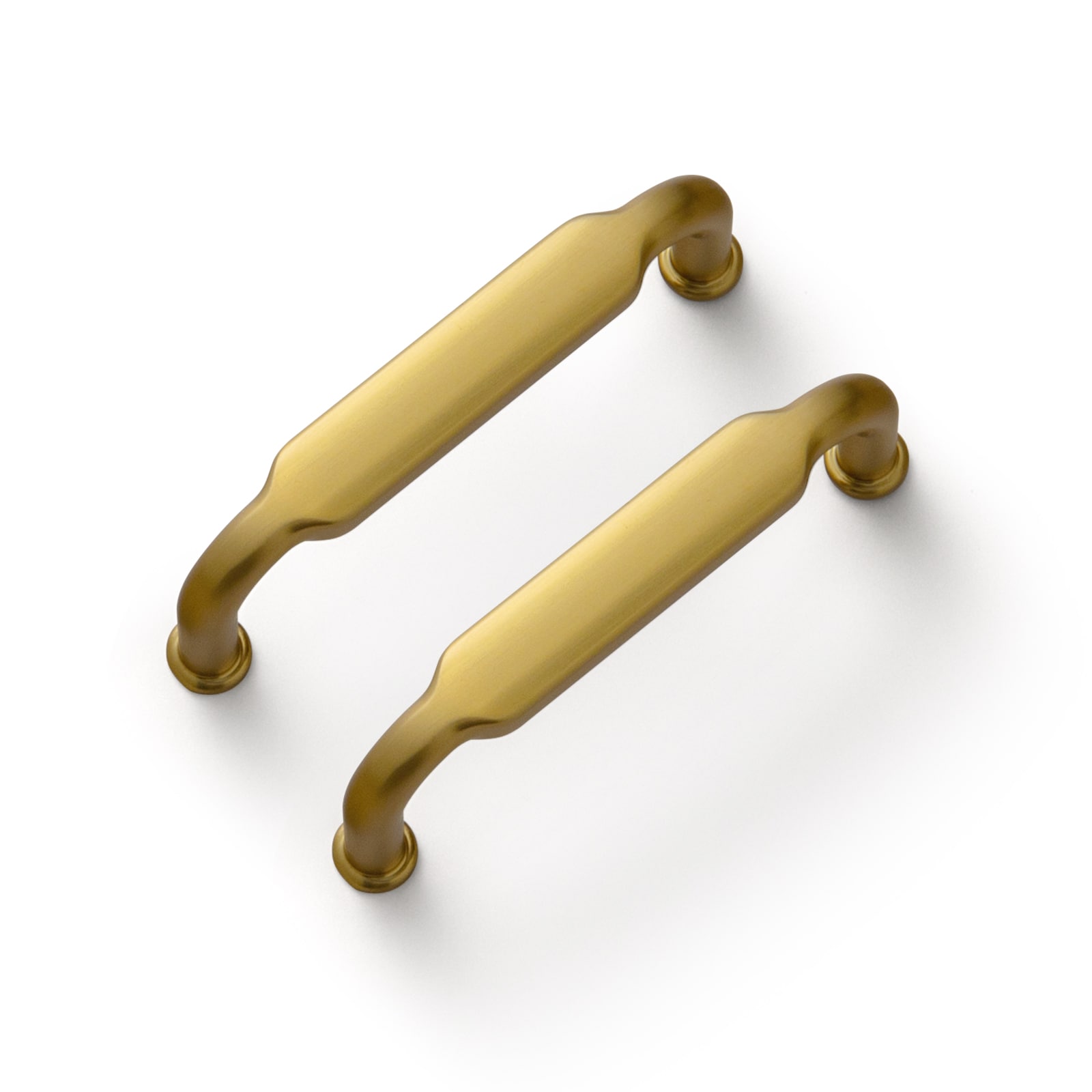 Miaokesen 2202LSJ-76 3-in , 76mm Center to Center Brushed Gold Novelty Handle 6 -Pack