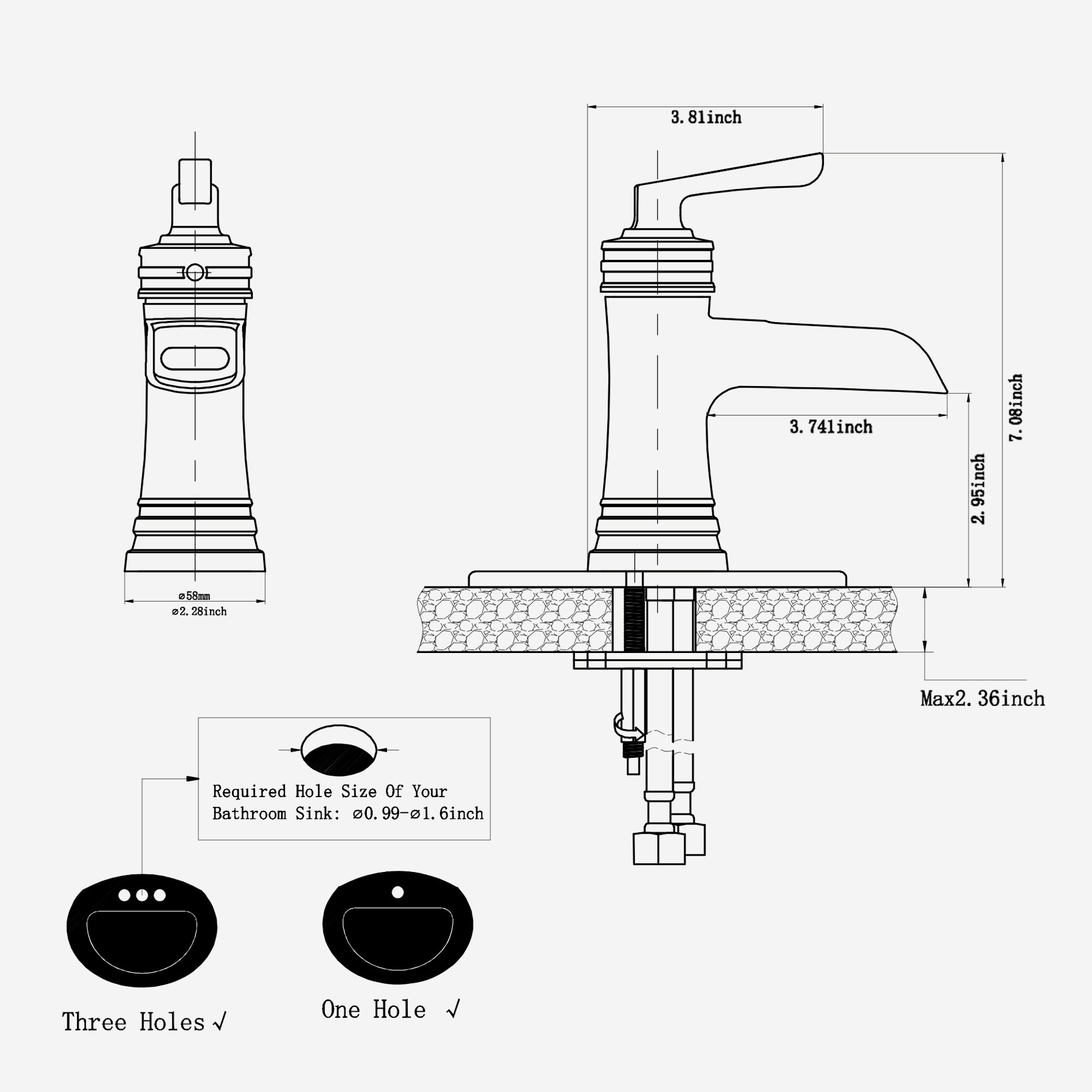 androme 39A52GOLD Lavatory-Faucets - View #8