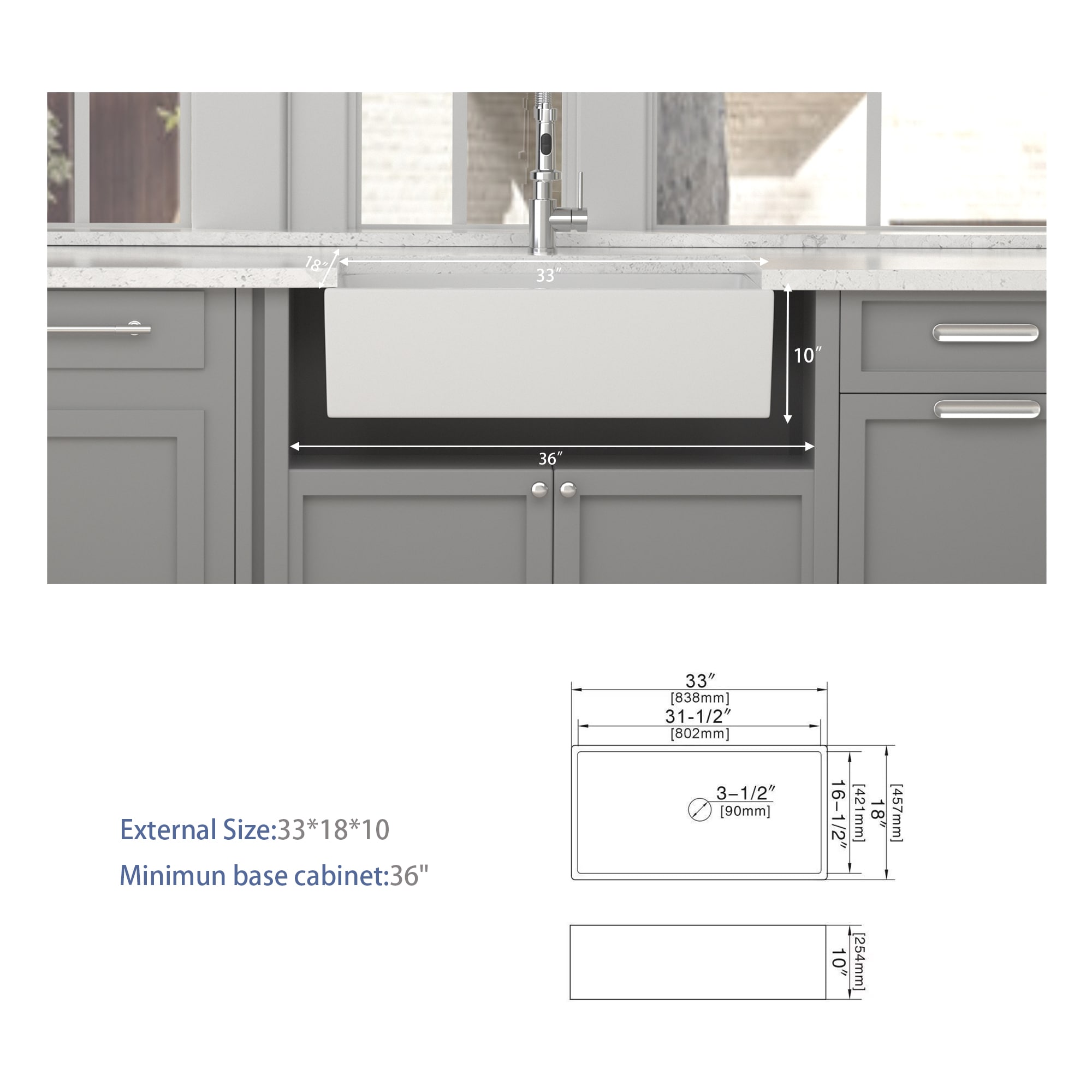 Lordear LD-SAW3320R1 Kitchen-Sinks - View #4