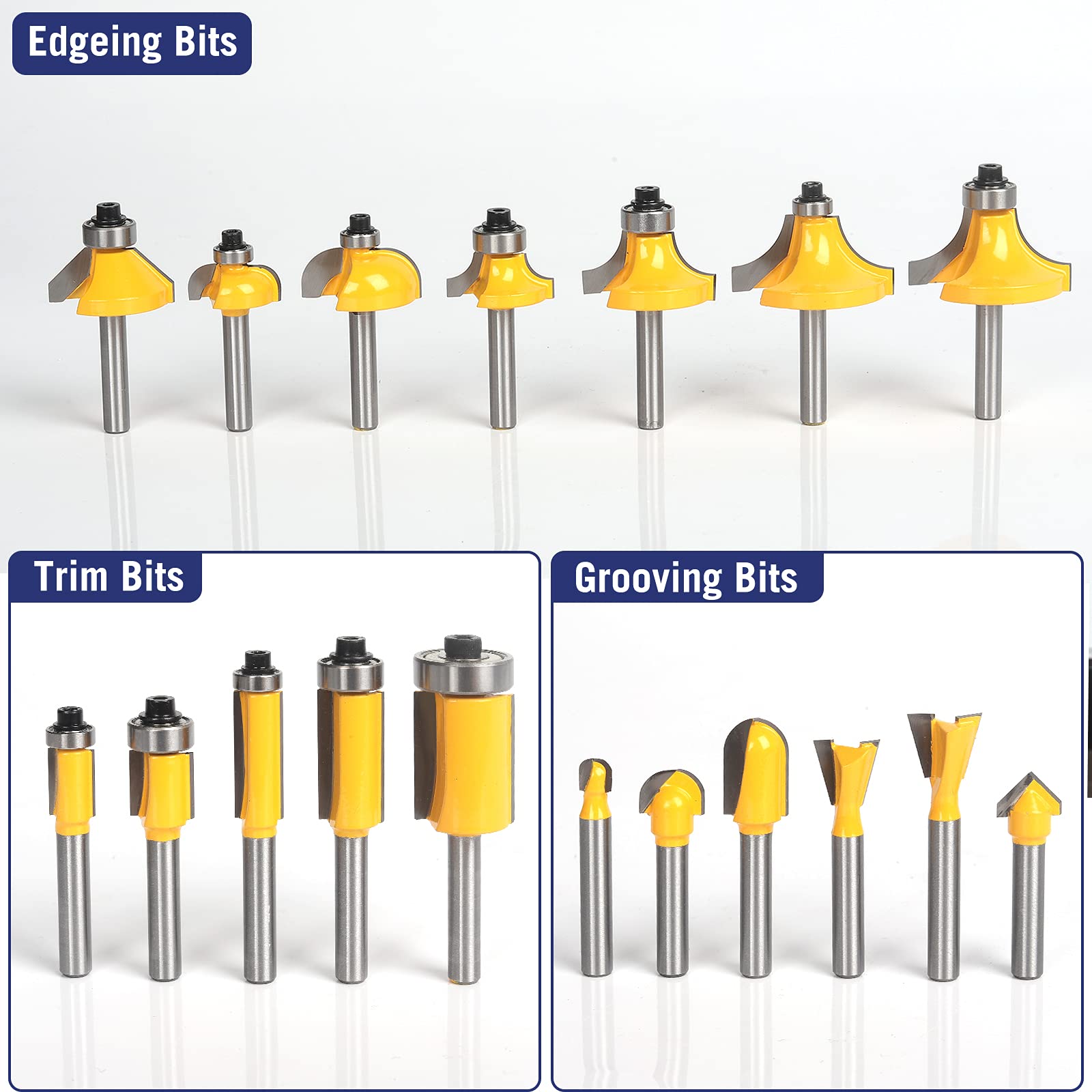SenQWFa LDC0810Q062 Cabinetry-Joinery-Router-Bits - View #2