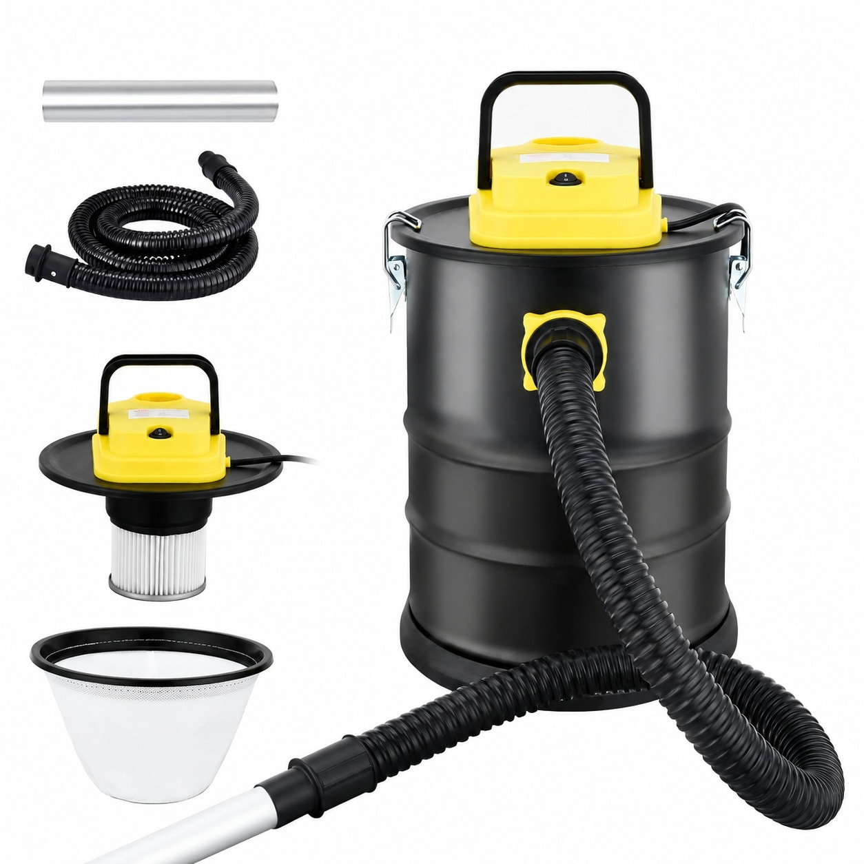 Aoibox -  2 6 Gallon Heat Resistant Ash Vacuum Cleaner with 800W Suction and Blowing Function for...