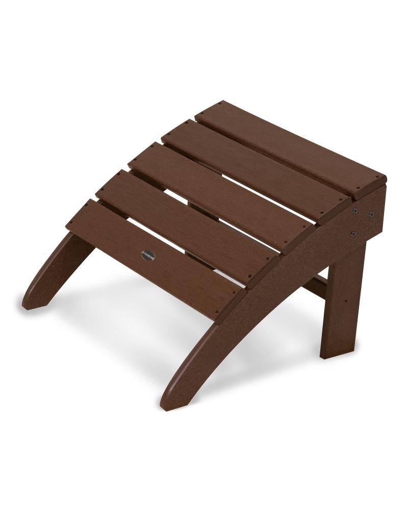 POLYWOOD SBO22MA South Beach Mahogany Plastic Ottoman