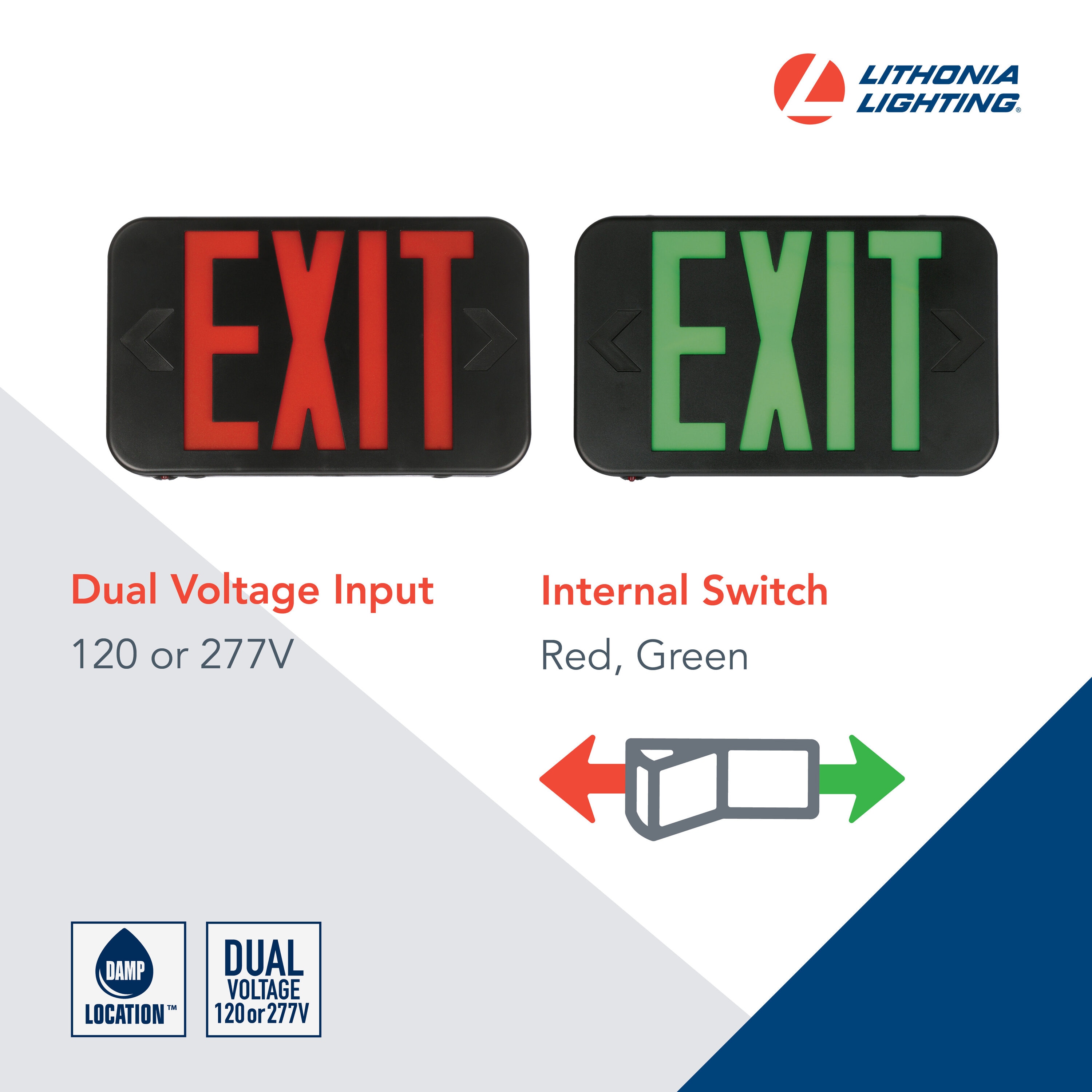 Lithonia Lighting EXRGELBM6 Emergency-Exit-Lighting - View #3