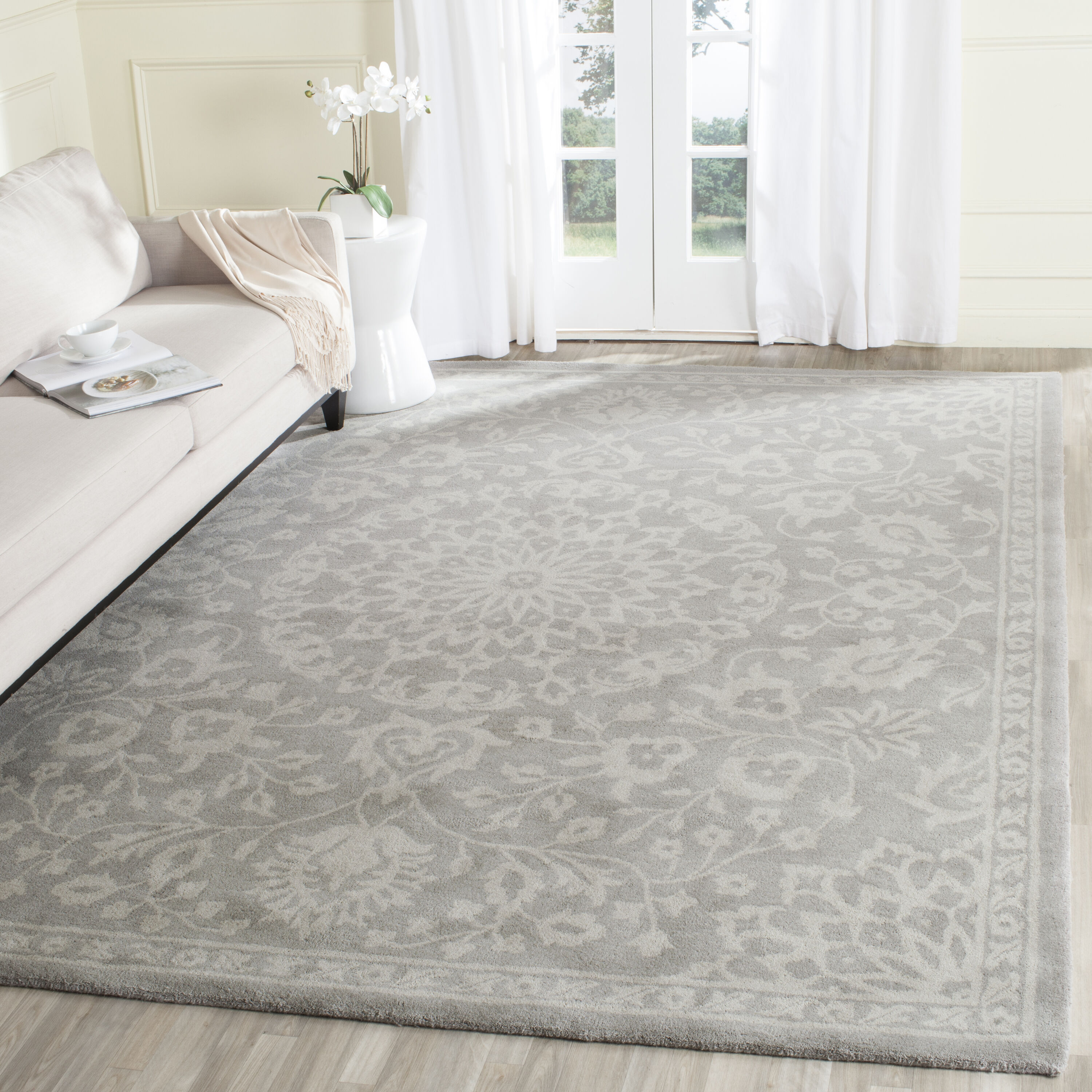 Bella 446A Grey Silver 8in x 10in Rug