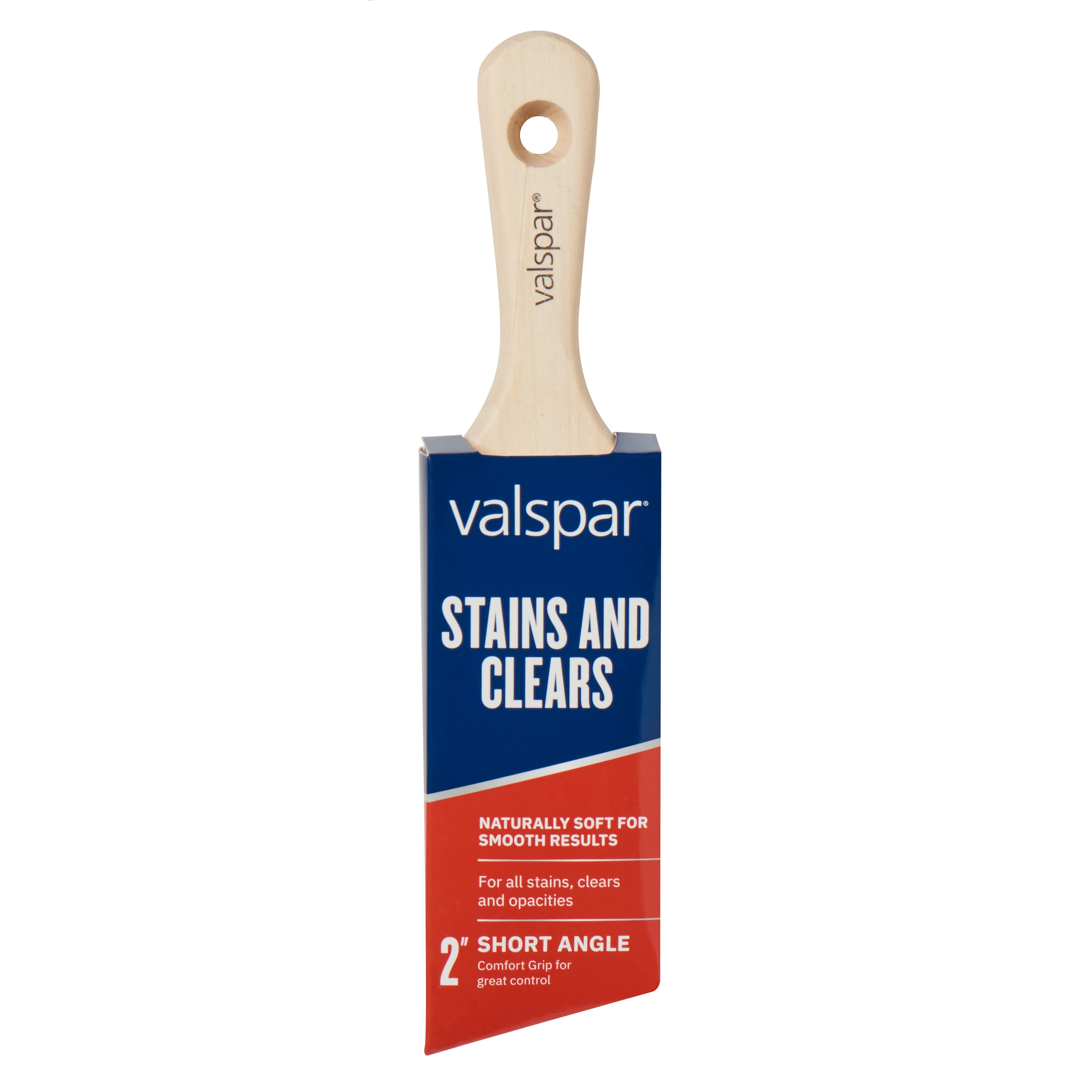Valspar Natural Bristle- Polyester Blend Angle 2-in Paint Brush