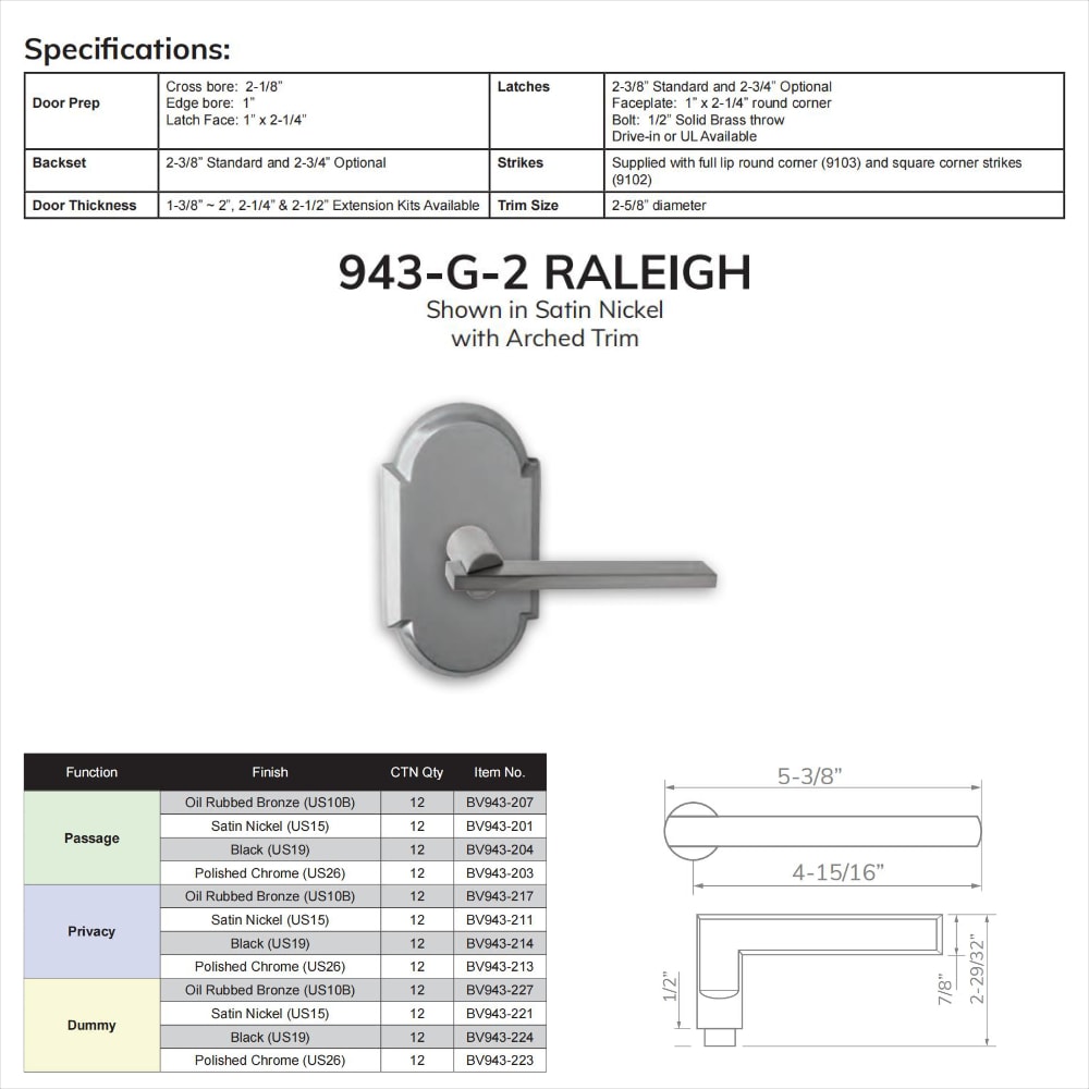 Delaney Hardware BV943-217 Door-Knobs - View #2