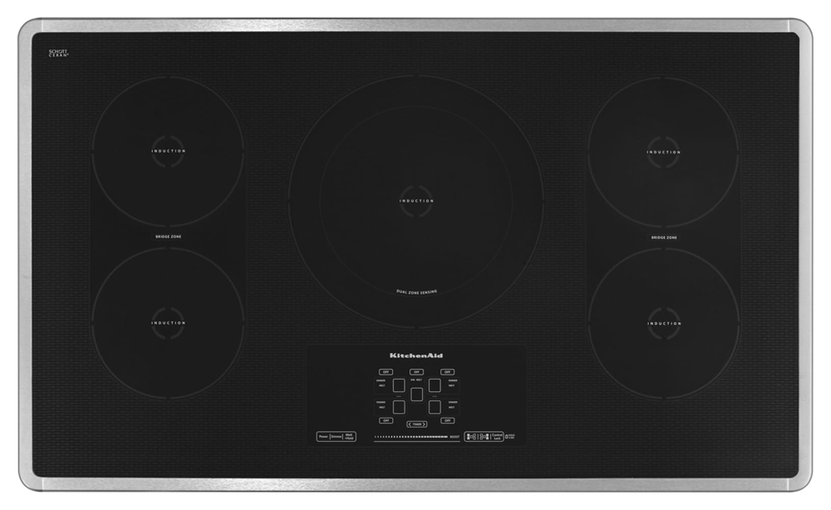 kitchenaid induction range black stainless