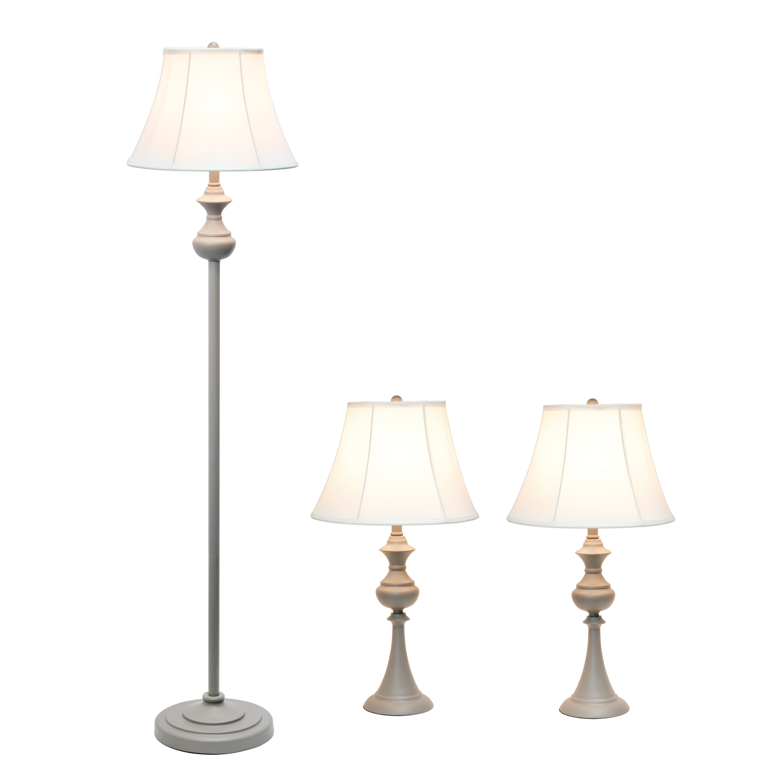 Elegant Designs LC1019-GRY Lamp-Sets - View #2