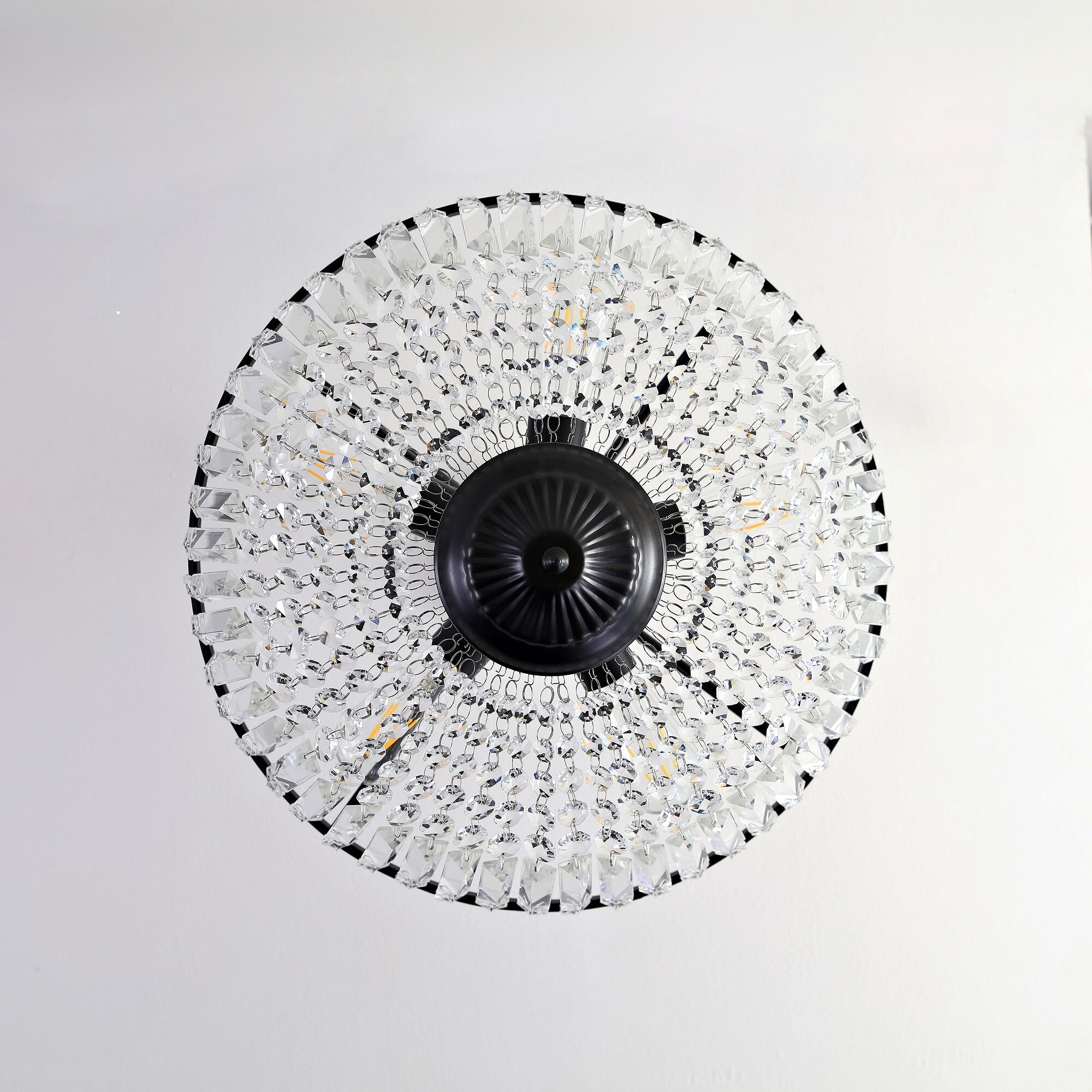 GETLEDEL 5-Light 19.5-in Black Semi-Flush mount light in the Flush Mount  Lighting department at