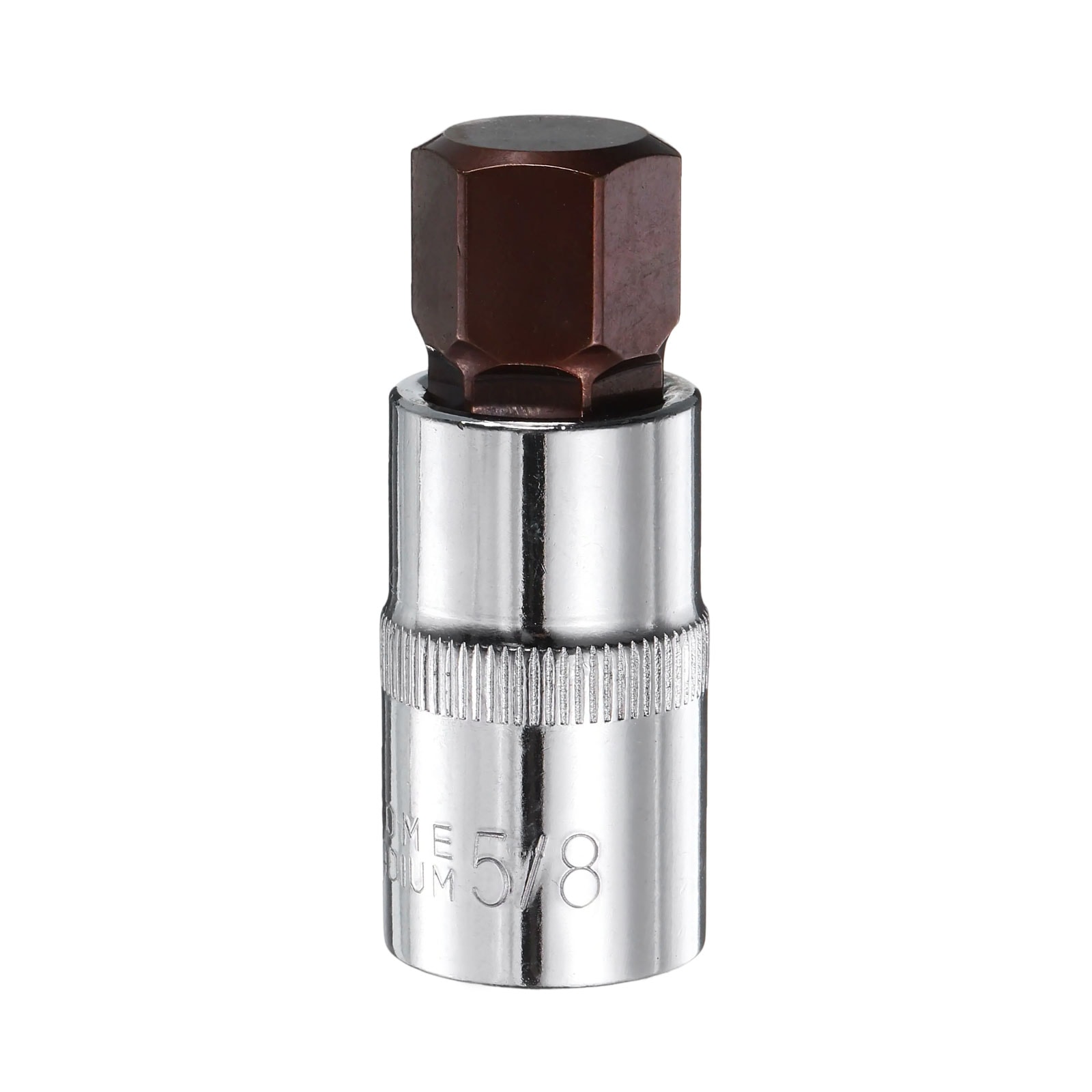 Harfington 5/8 Inch Hex Bit Socket 1/2 Inch Square Drive SAE Extension Impact Bit Power Nut Driver Set S2 and CR-V Steel Socket Ratchet Wrench Bits #S26031801UX5535