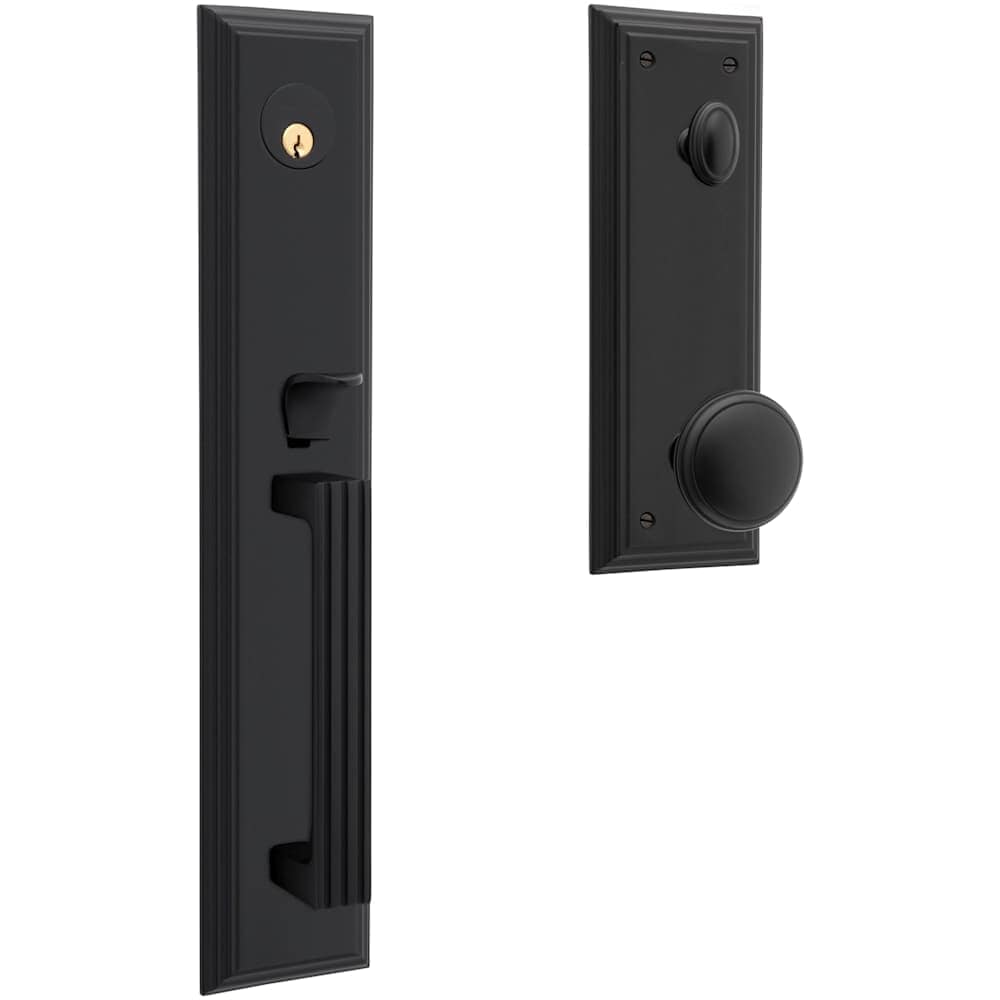 Baldwin  85342.ENTR Tremont Full Plate Single Cylinder Keyed Entry Handleset with Emergency Egress from the Estate Collection