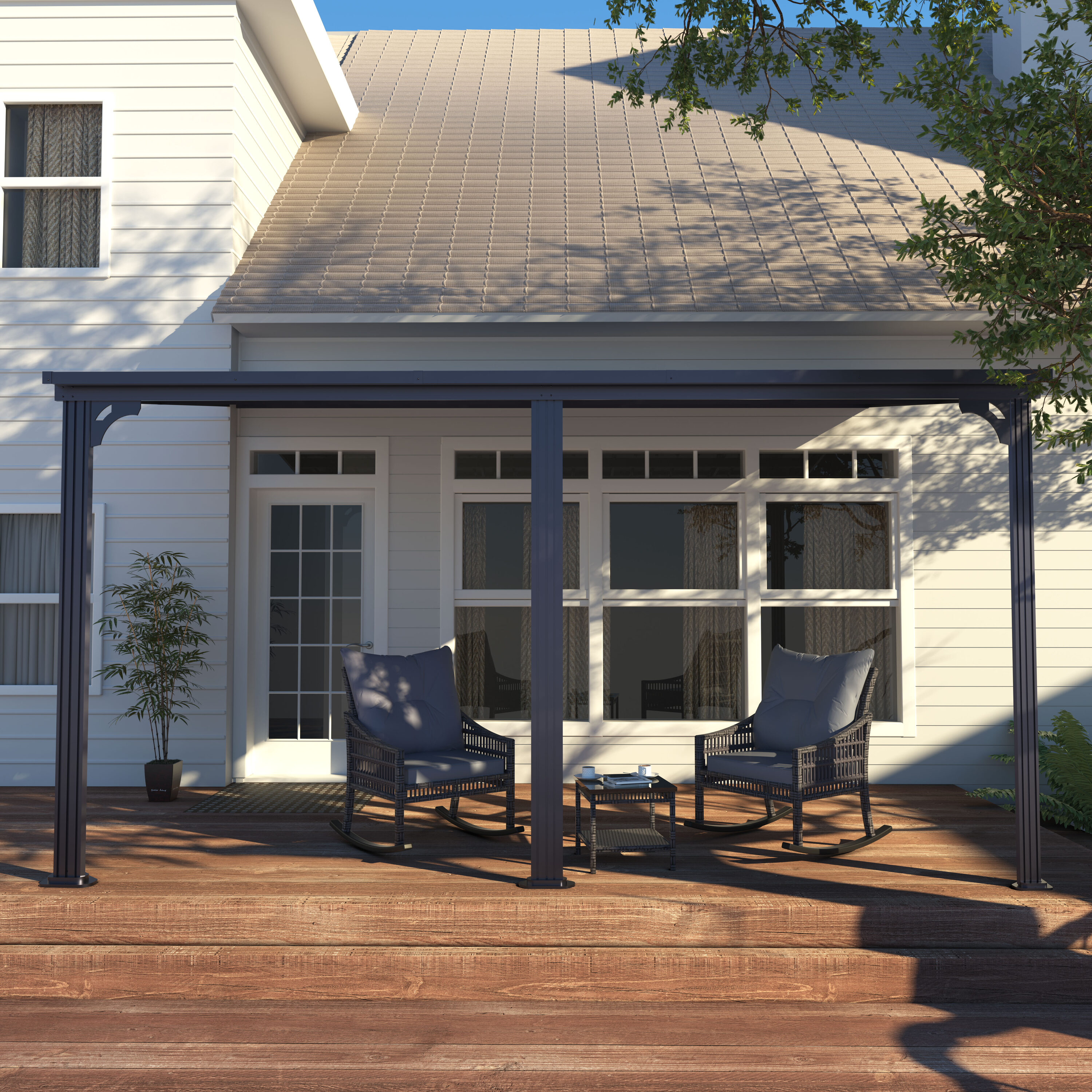 VEIKOUS PG0206-01-GY-CT1 Patio-Conversation-Sets - View #10