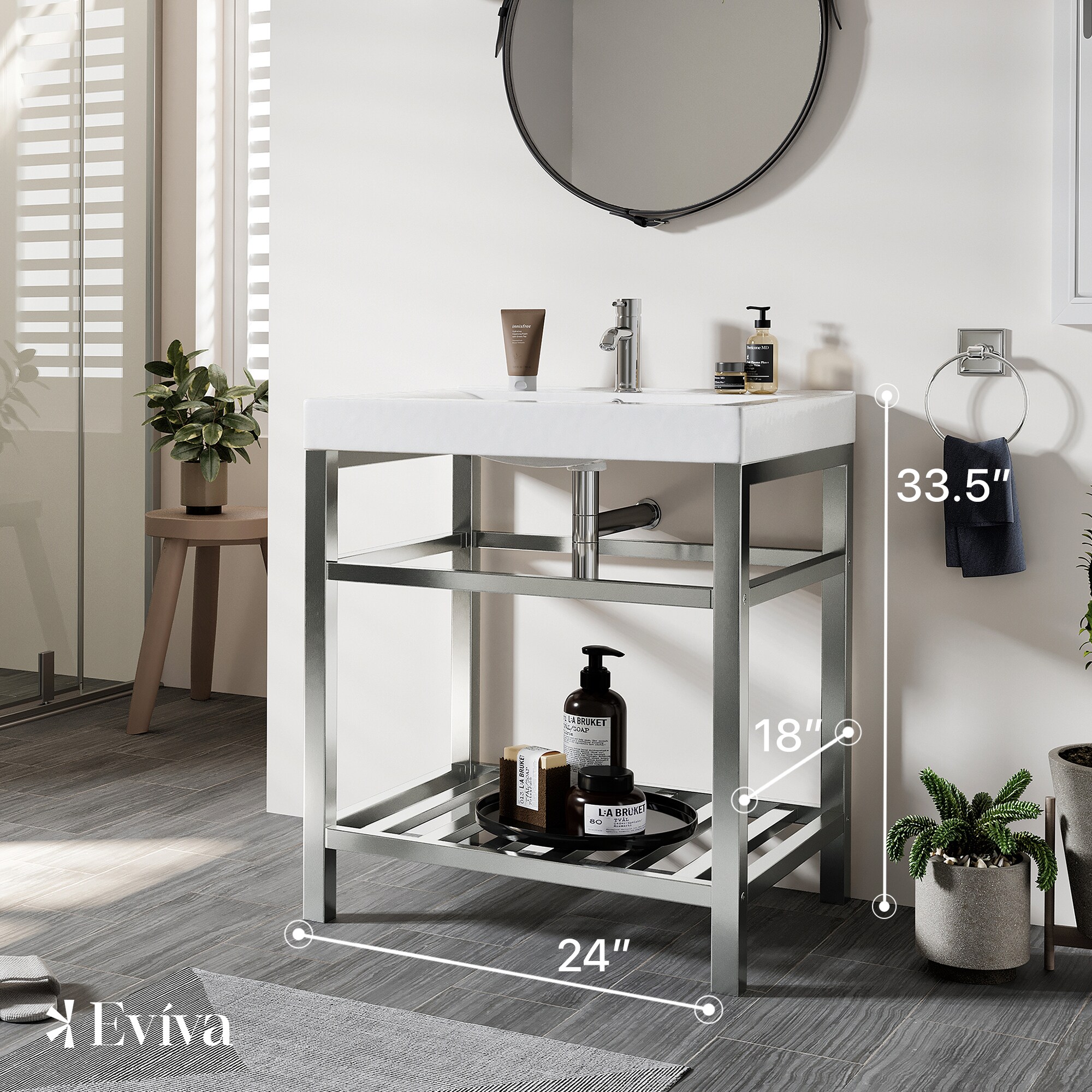 Eviva EVVN08-24SS Bath-Vanity-Combo - View #3