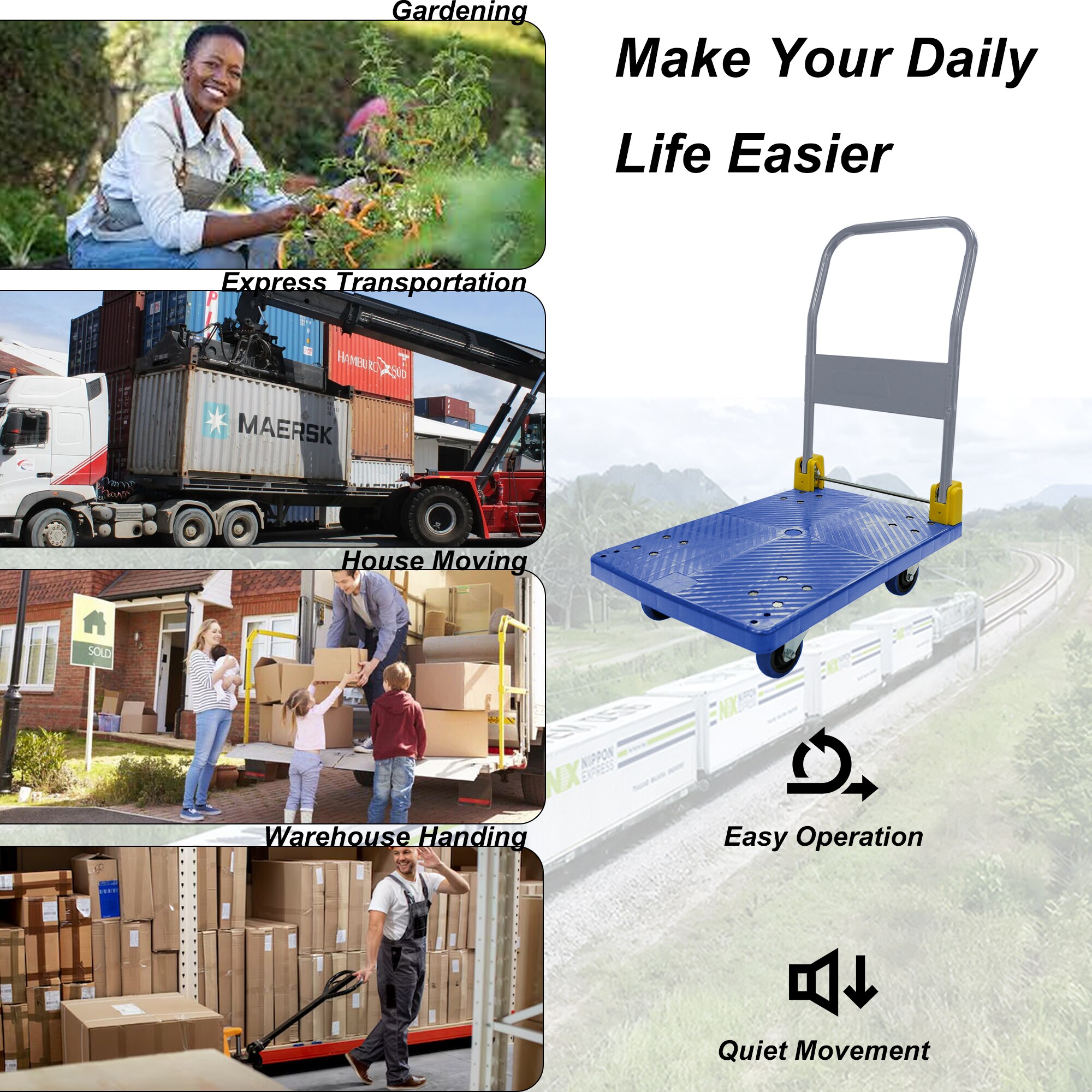 Wooakway FXLS0607-604D55 Hand-Truck-Dollies - View #8