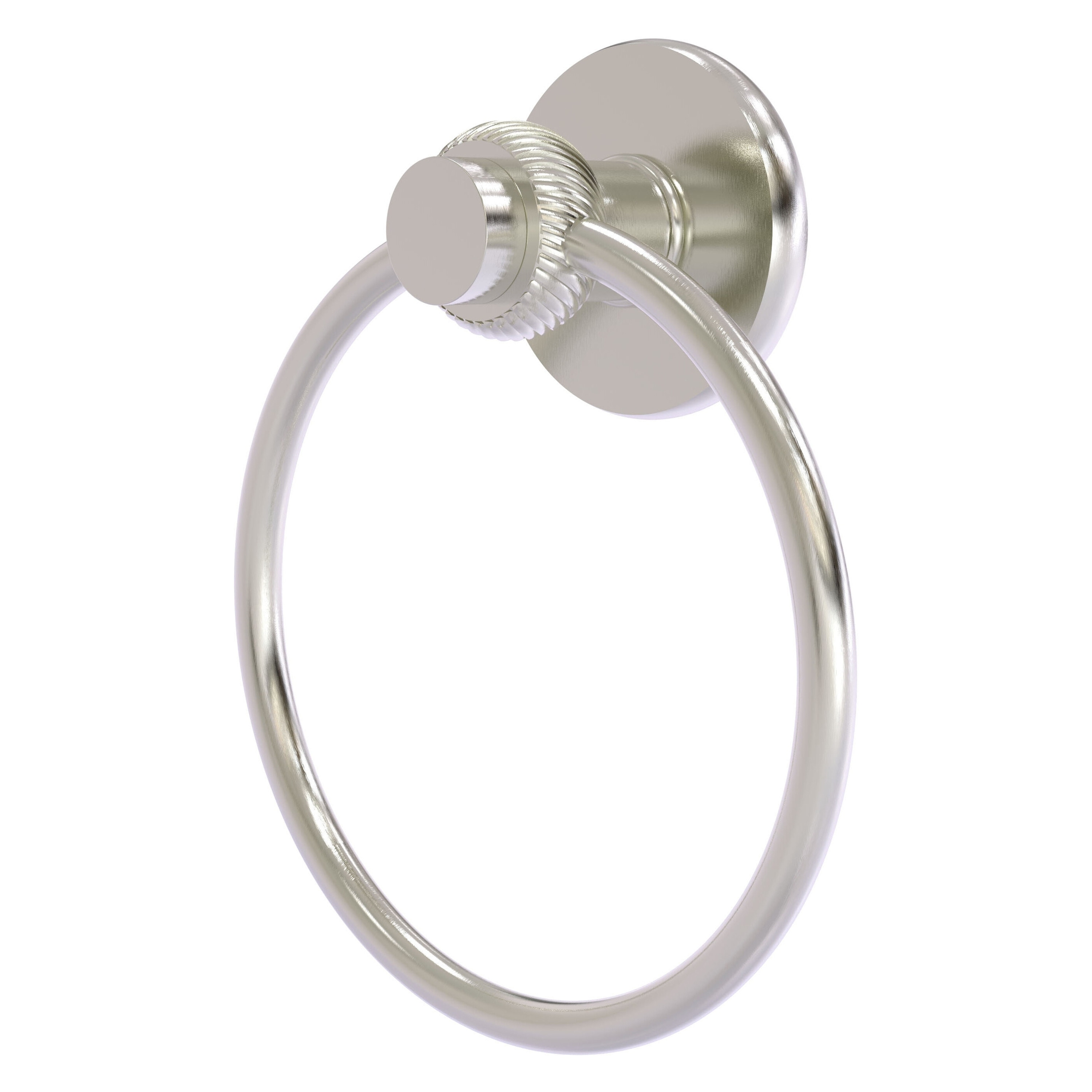 Allied Brass 916T-SN Mercury Satin Nickel Wall mount Single Towel Ring