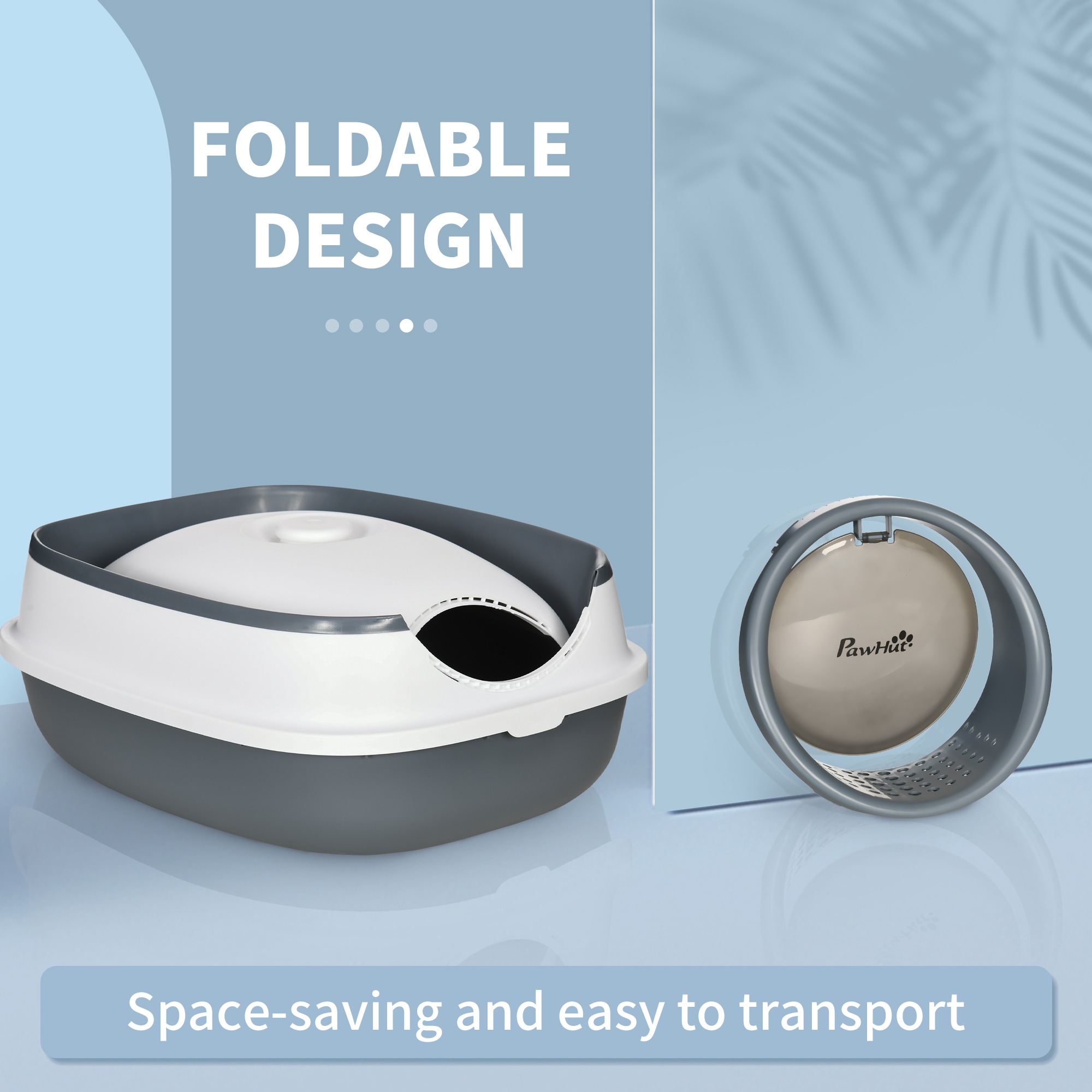 PawHut D31-066V00WT Cat-Litter-Box - View #6