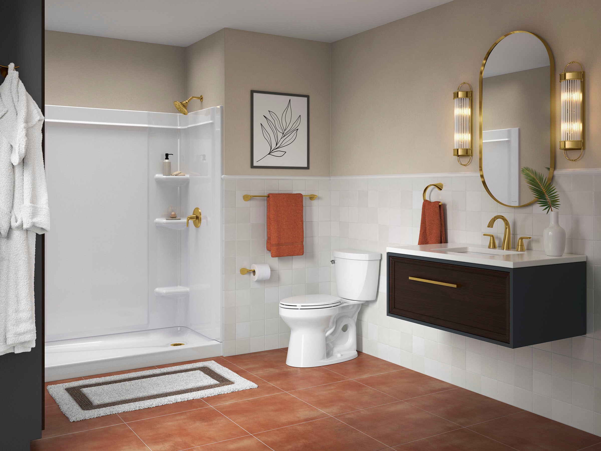 Silestone Miami White Quartz 31-Inch Vanity Top with Rectangle Cutout