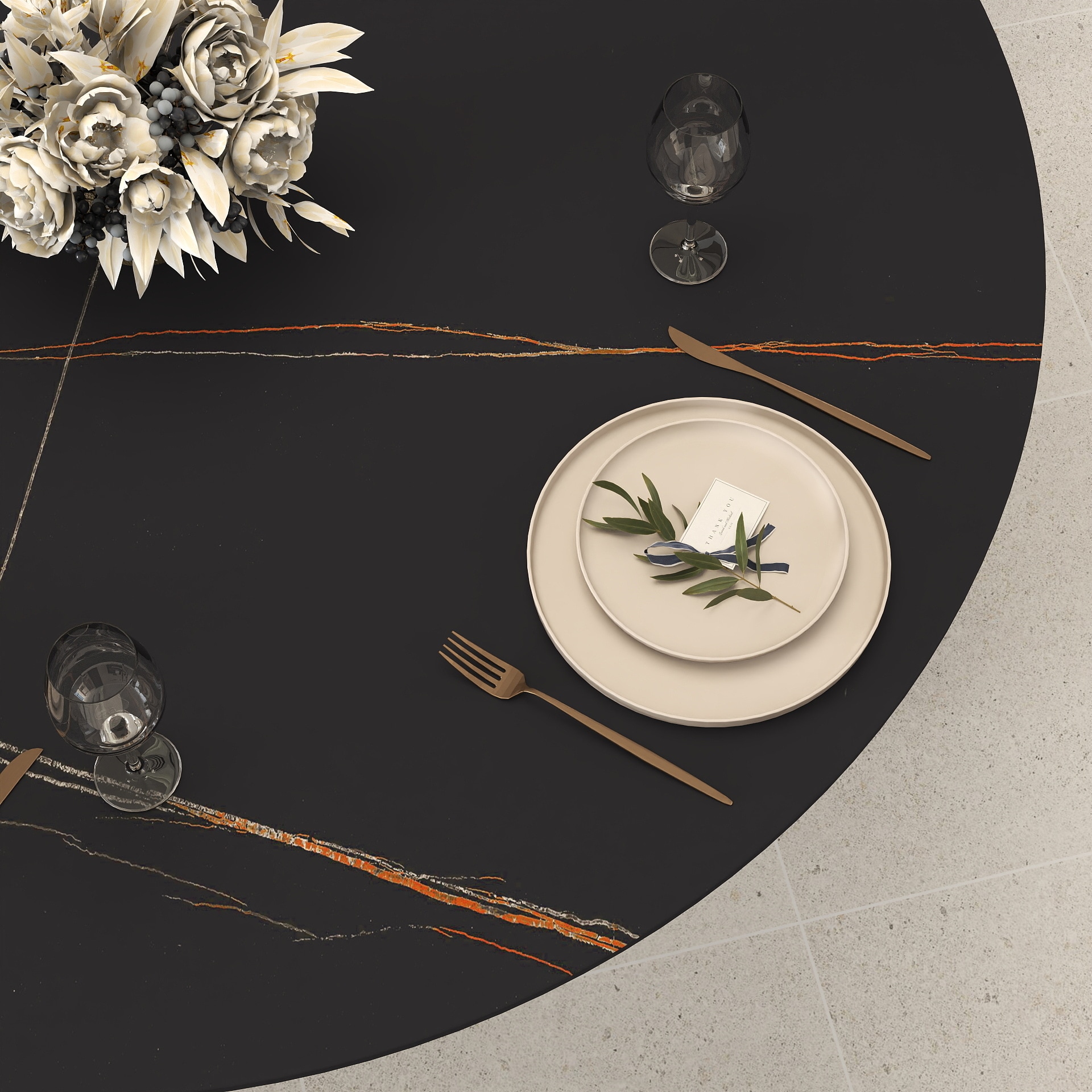 BuotiqHom DH-AT-135B-4B Dining-Tables - View #3