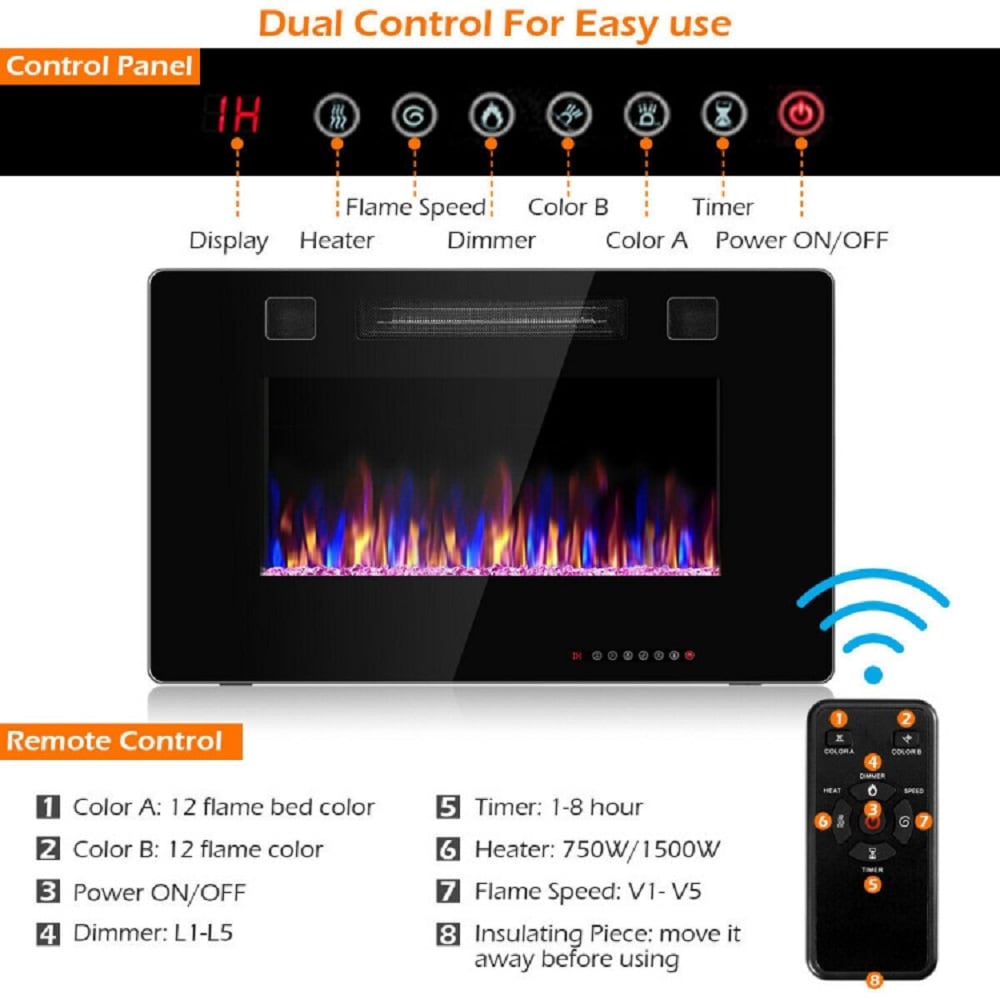 Forclover ALHY-FP02 Electric-Fireplaces - View #4