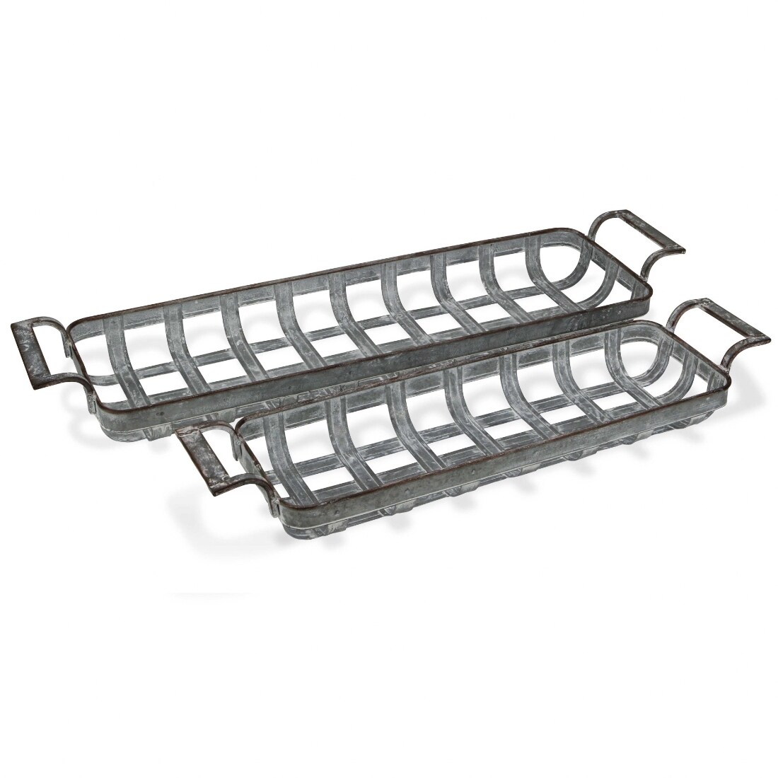 HomeRoots 4000483305 3.5-in x 28.75-in Gray Rectangle Serving Tray