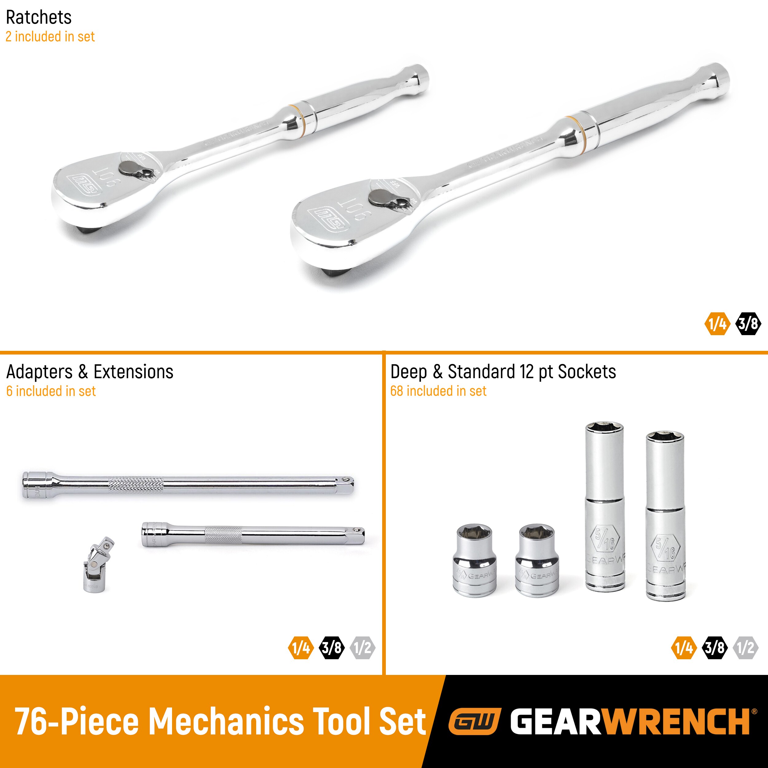 GEARWRENCH 80948 Mechanics-Tool-Sets - View #3