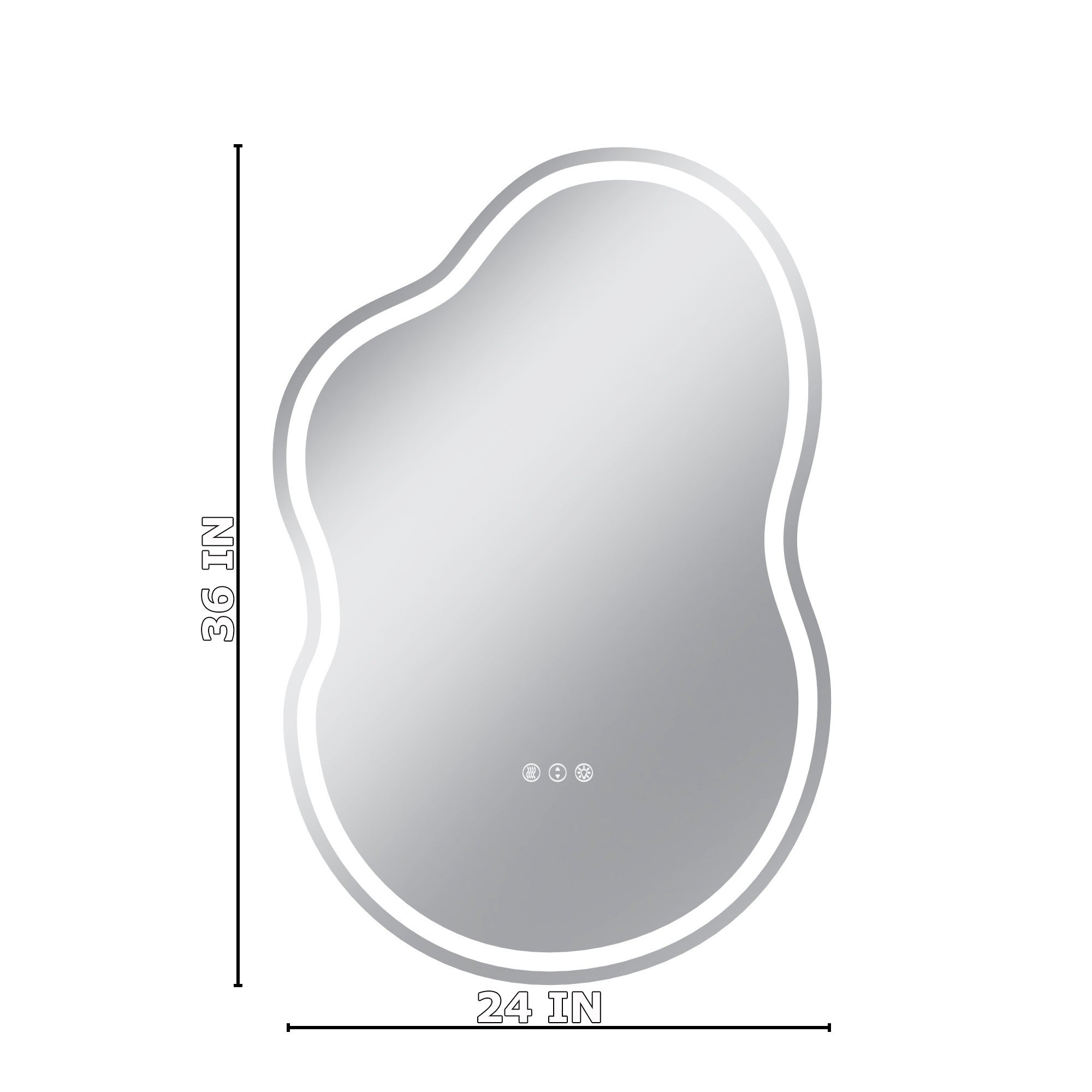 Boyel Living BLL008Y-J6090 Framed-Bath-Mirrors - View #2