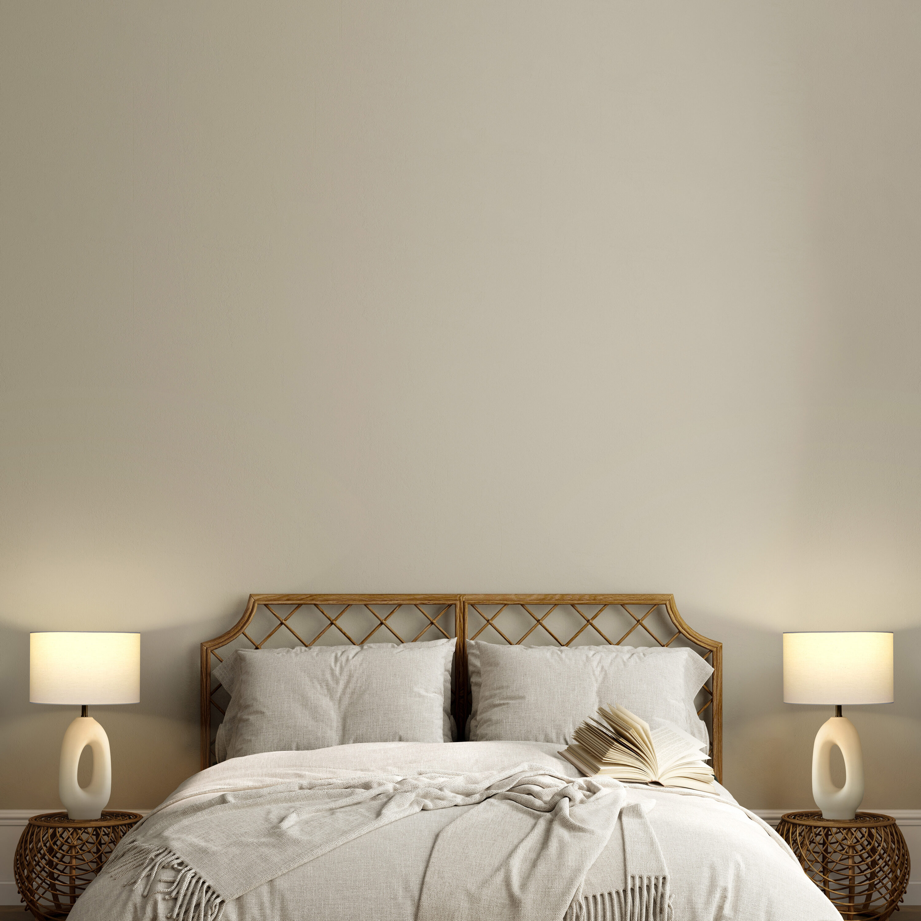 Artemis 22" White Ceramic Table Lamp with Cotton Shade