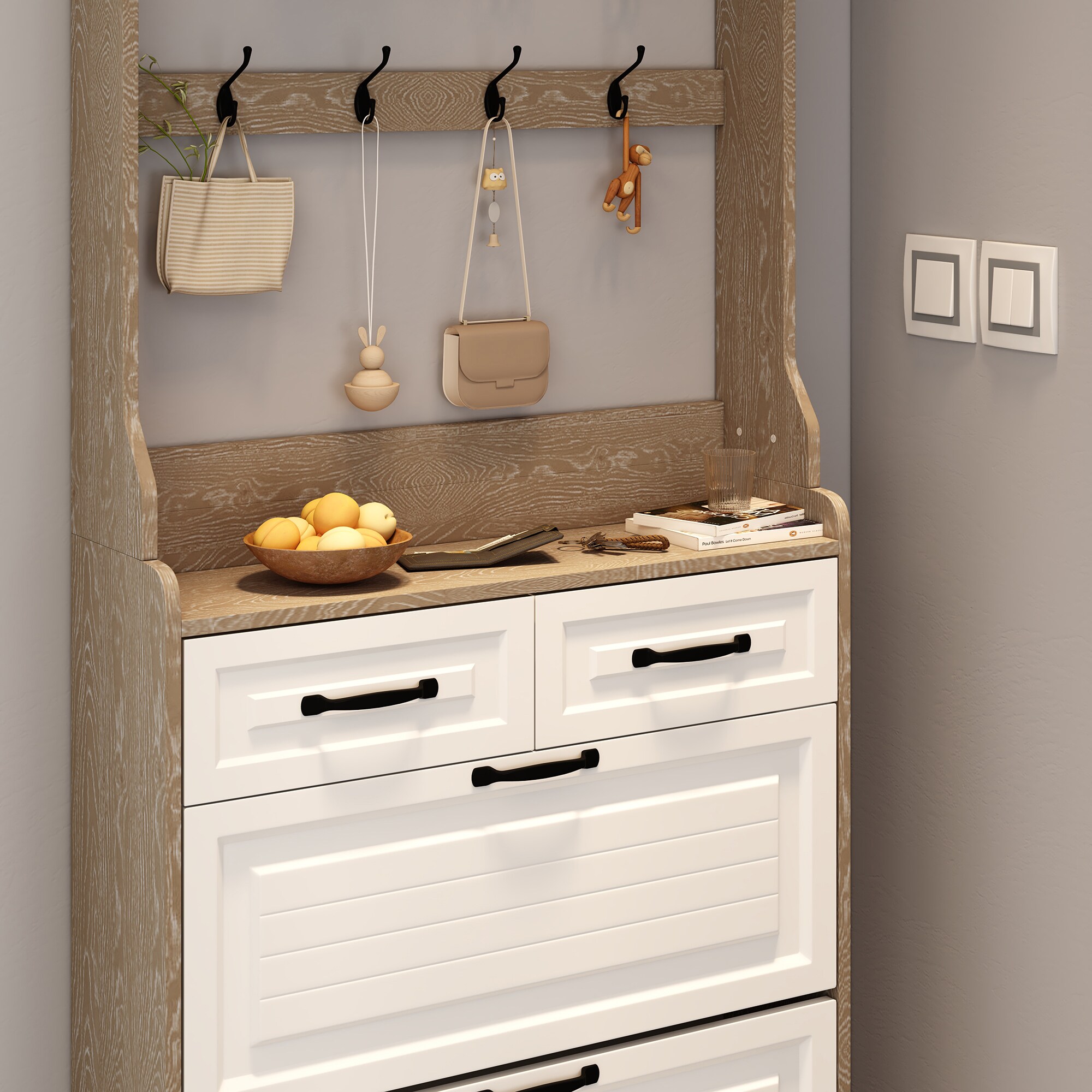 SINOFURN SYC080015WD Shoe-Racks - View #11